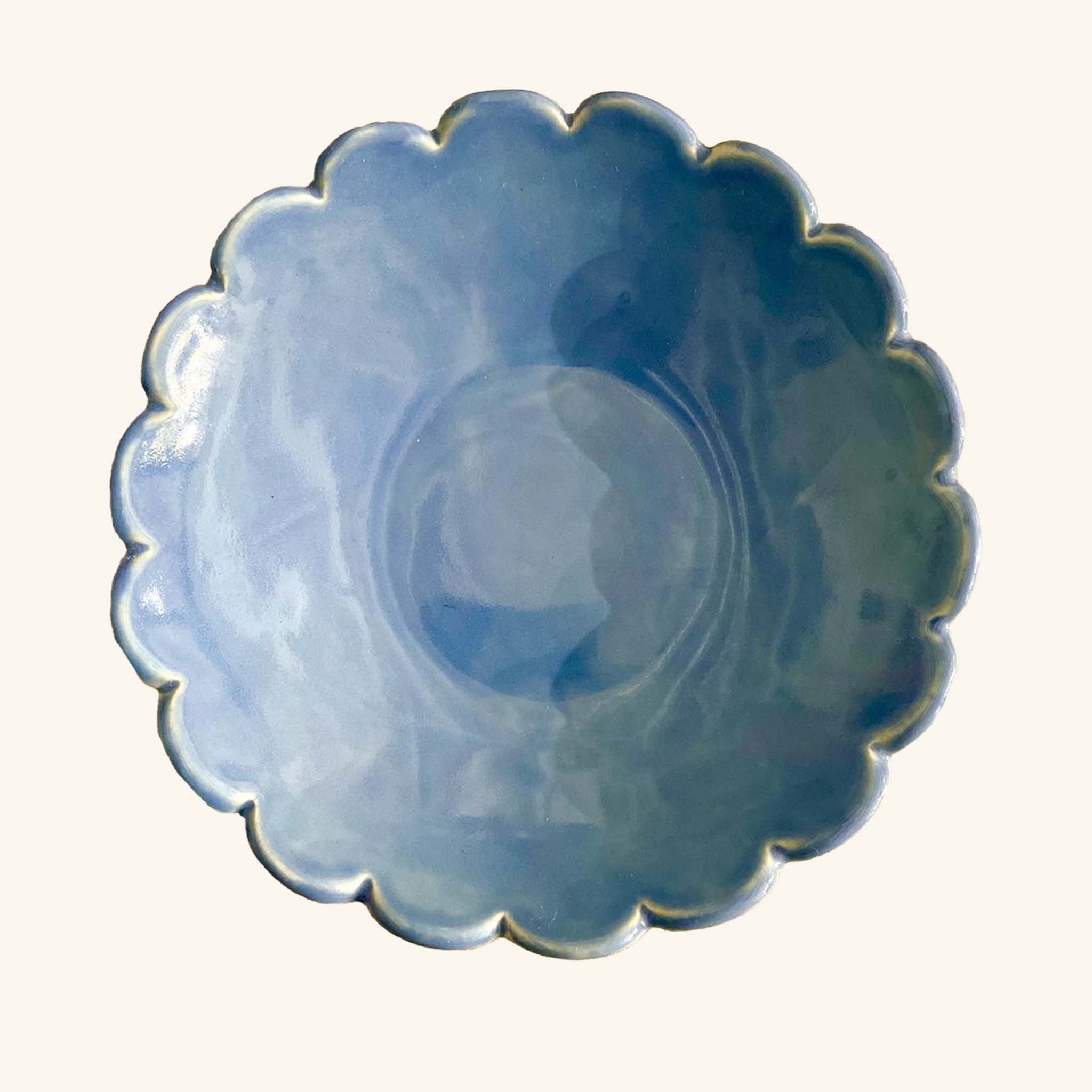 Scallop Edge Ice Cream Bowl KC Hossack Pottery