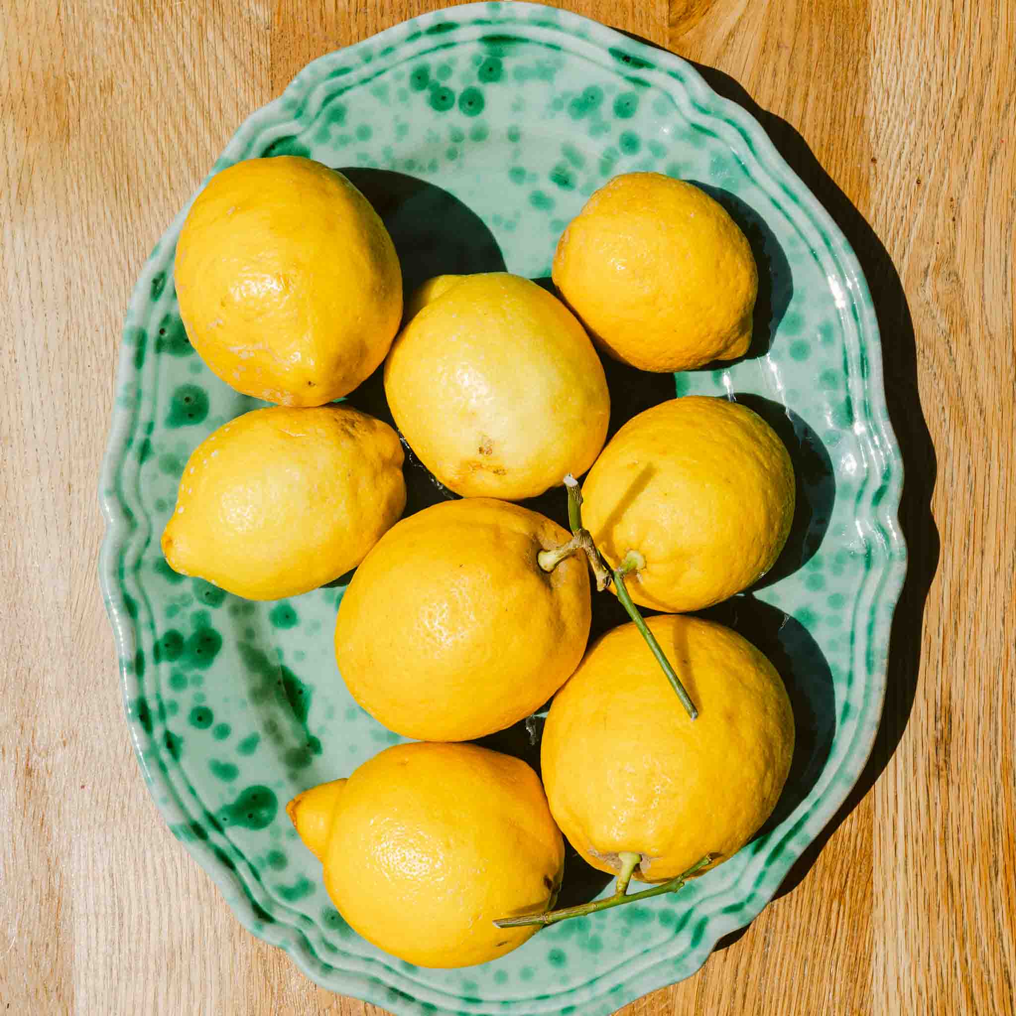 Scalloped Splatterware Oval Platter