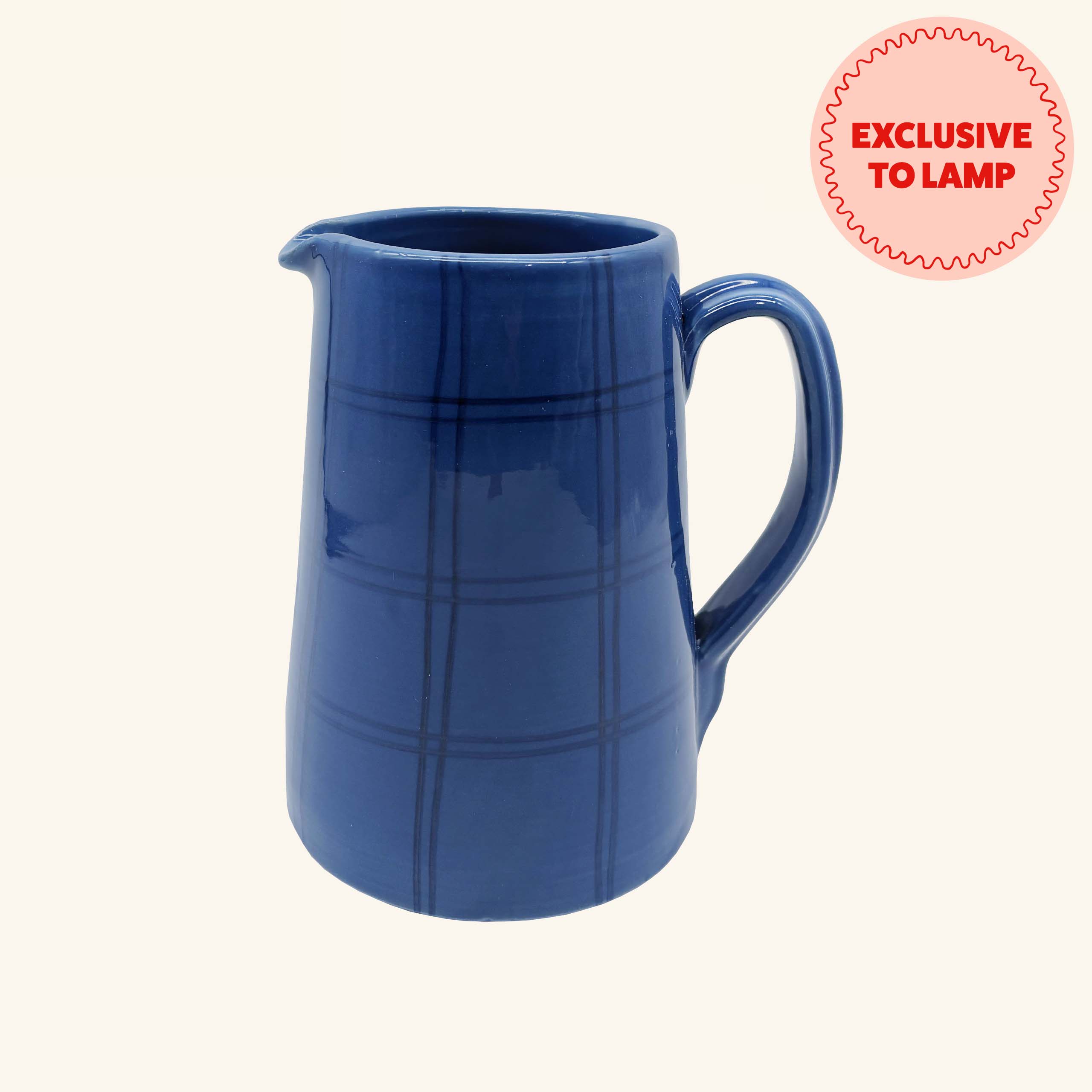 Gingham Jug