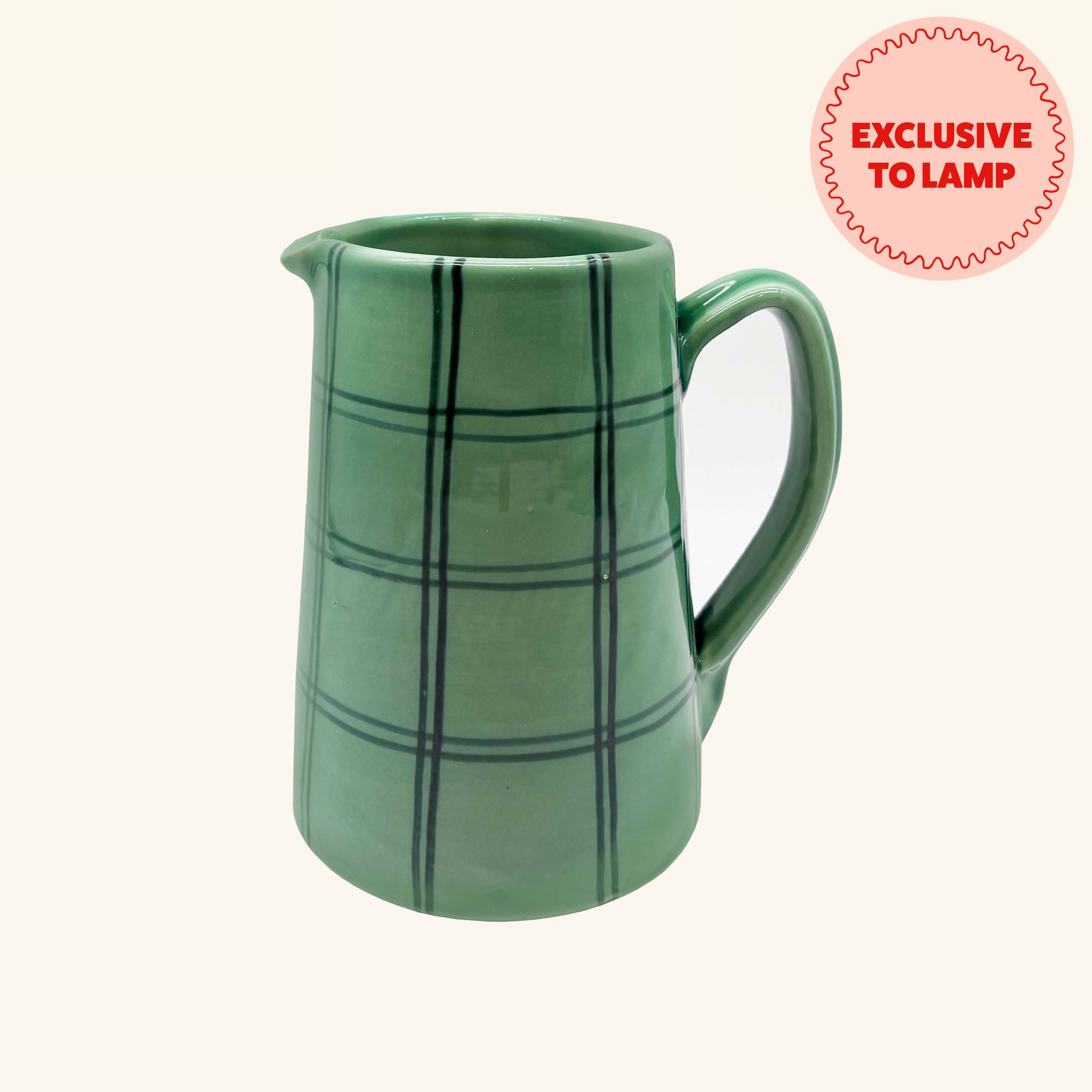 Gingham Jug