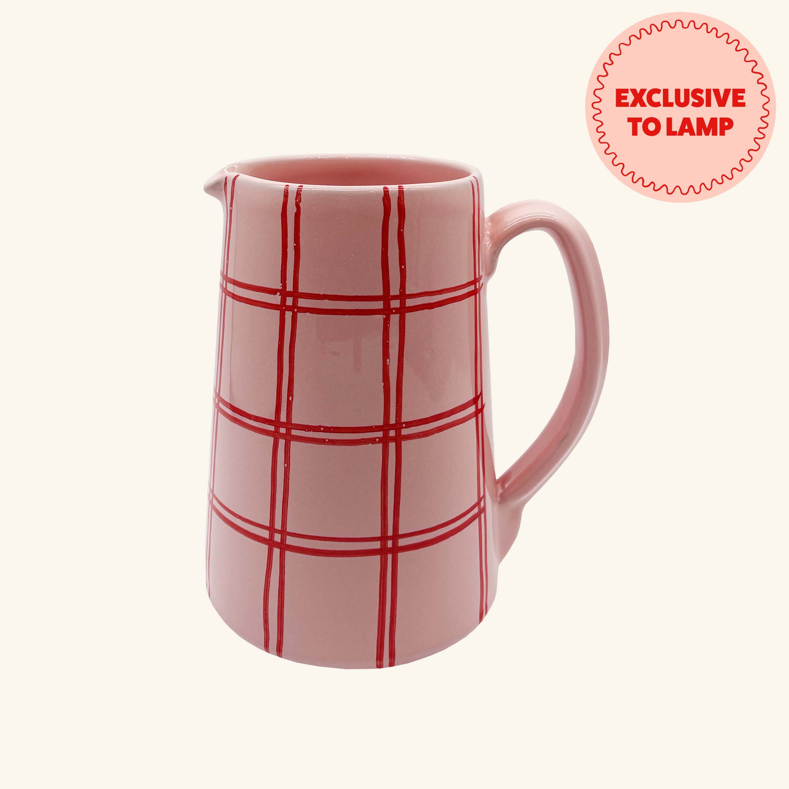 Gingham Jug