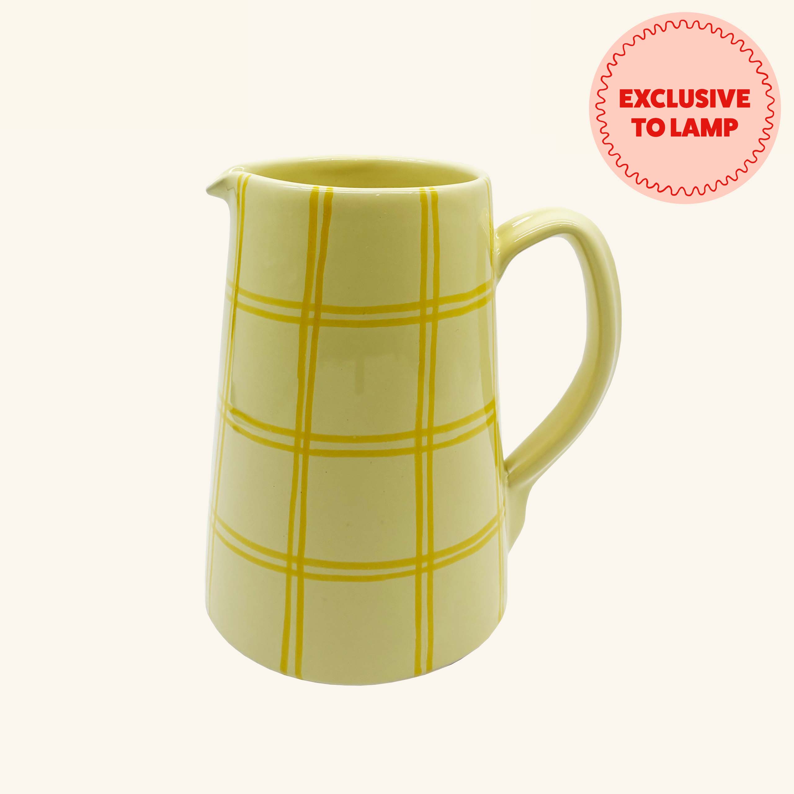 Gingham Jug