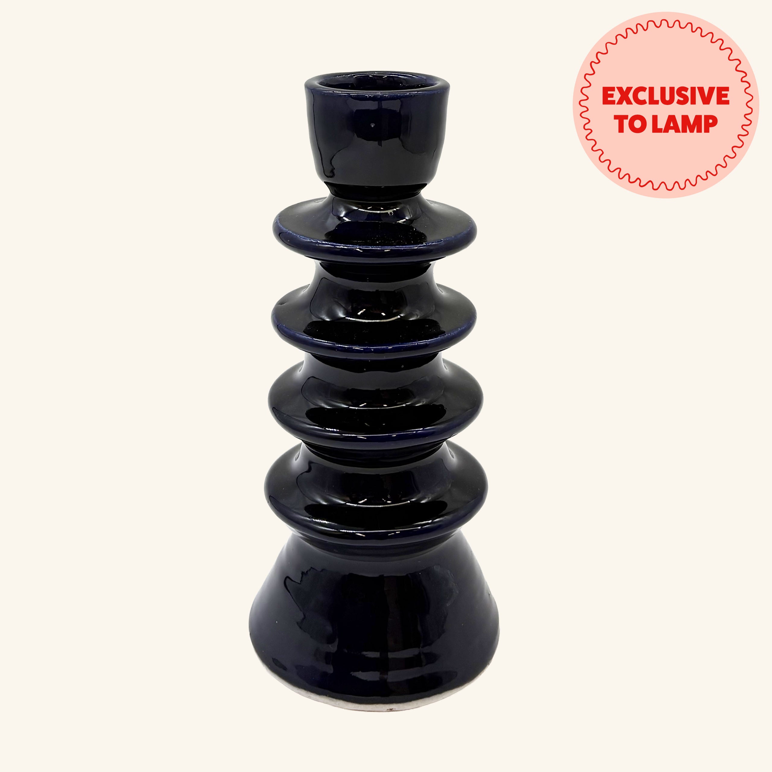 Large Ceramic Candlestick