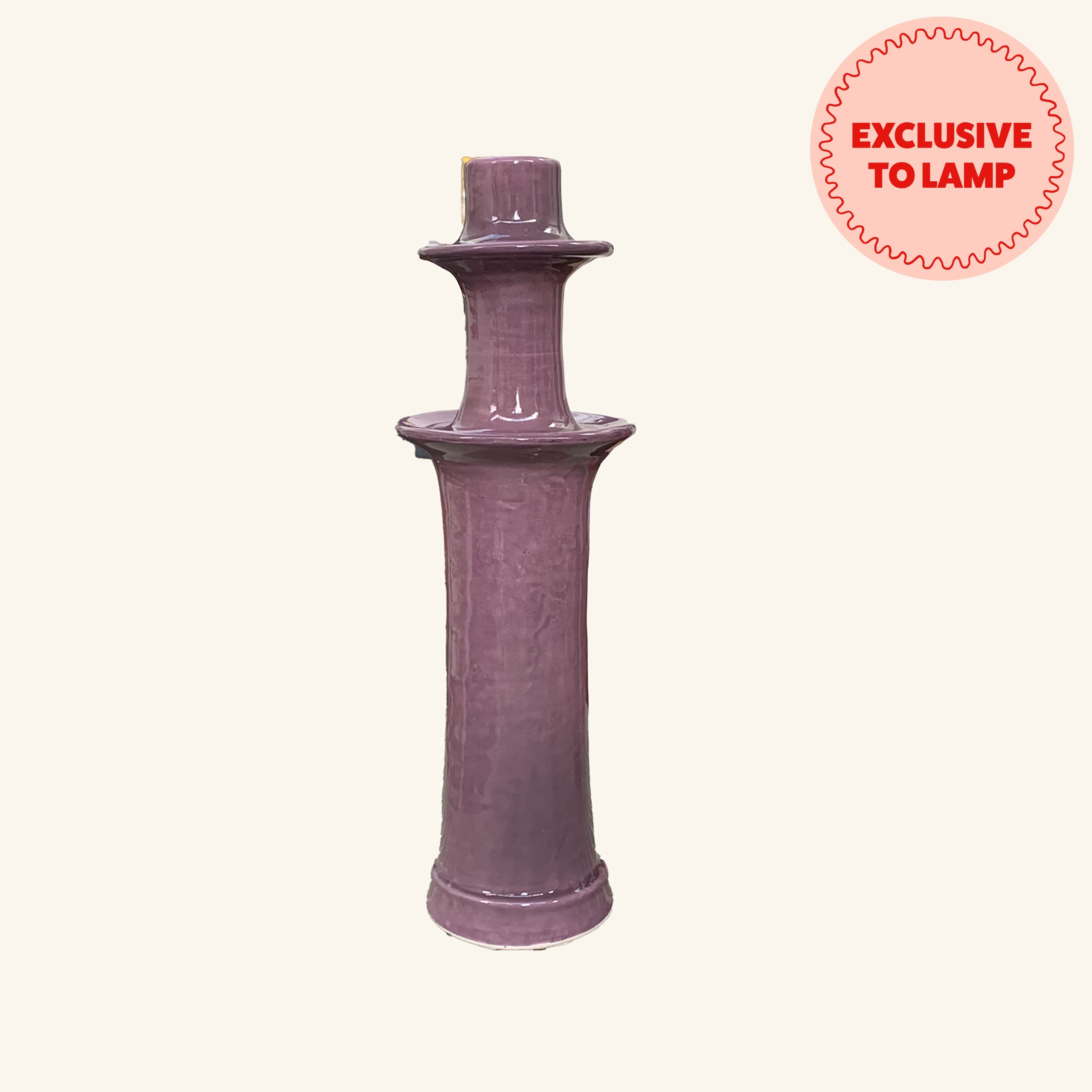 Tall Ceramic Candlestick