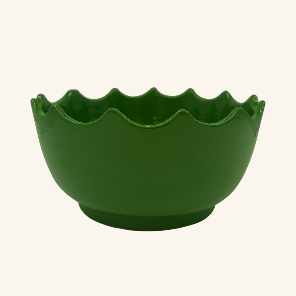 Large Scalloped Edge Bowl