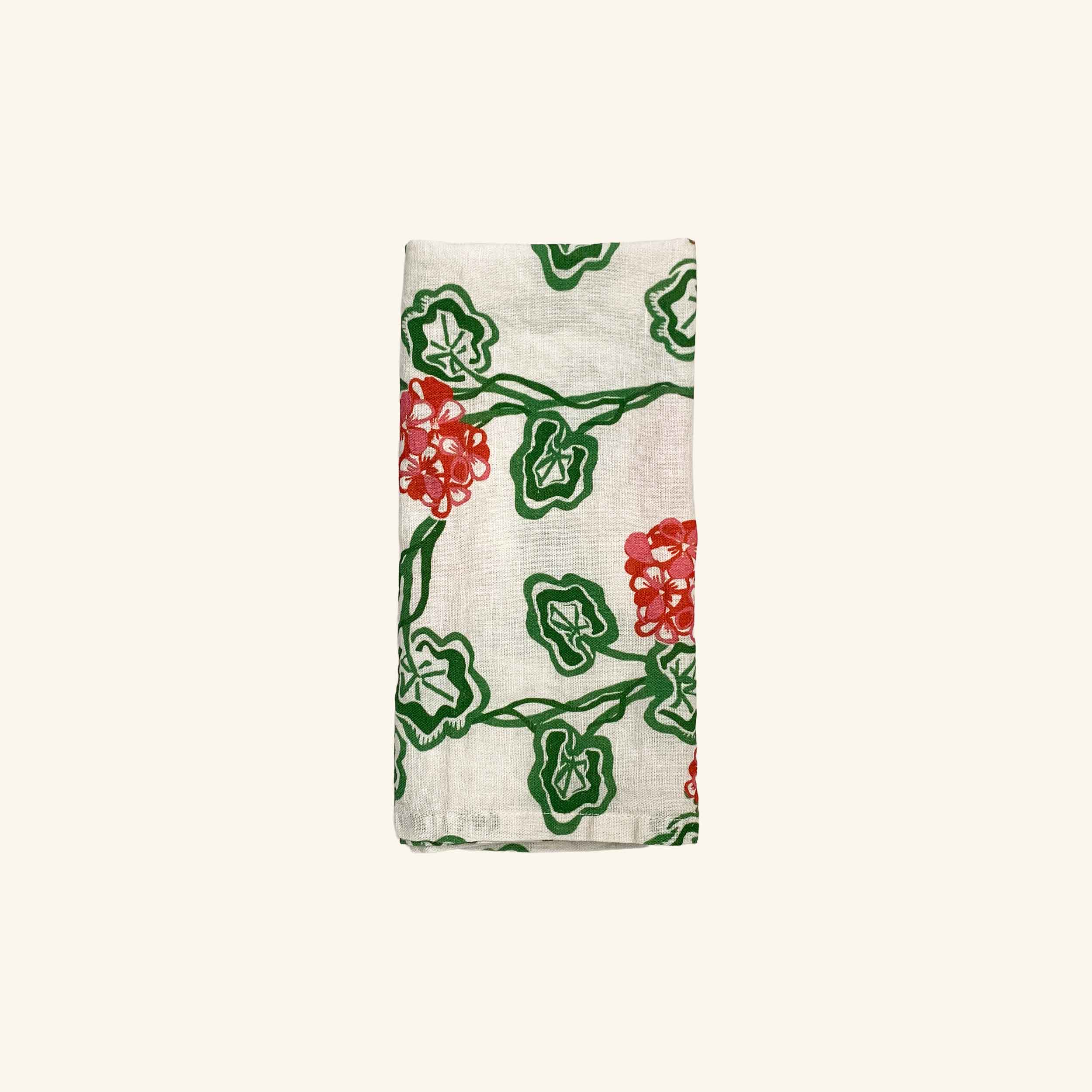 Botanical Striped Napkin - Set of 4