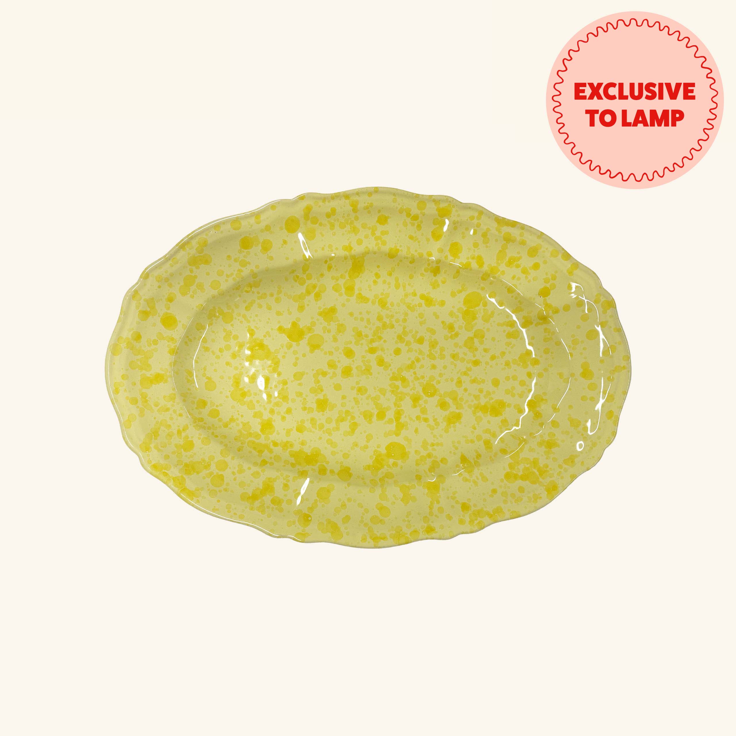 Medium Splatterware Oval Platter