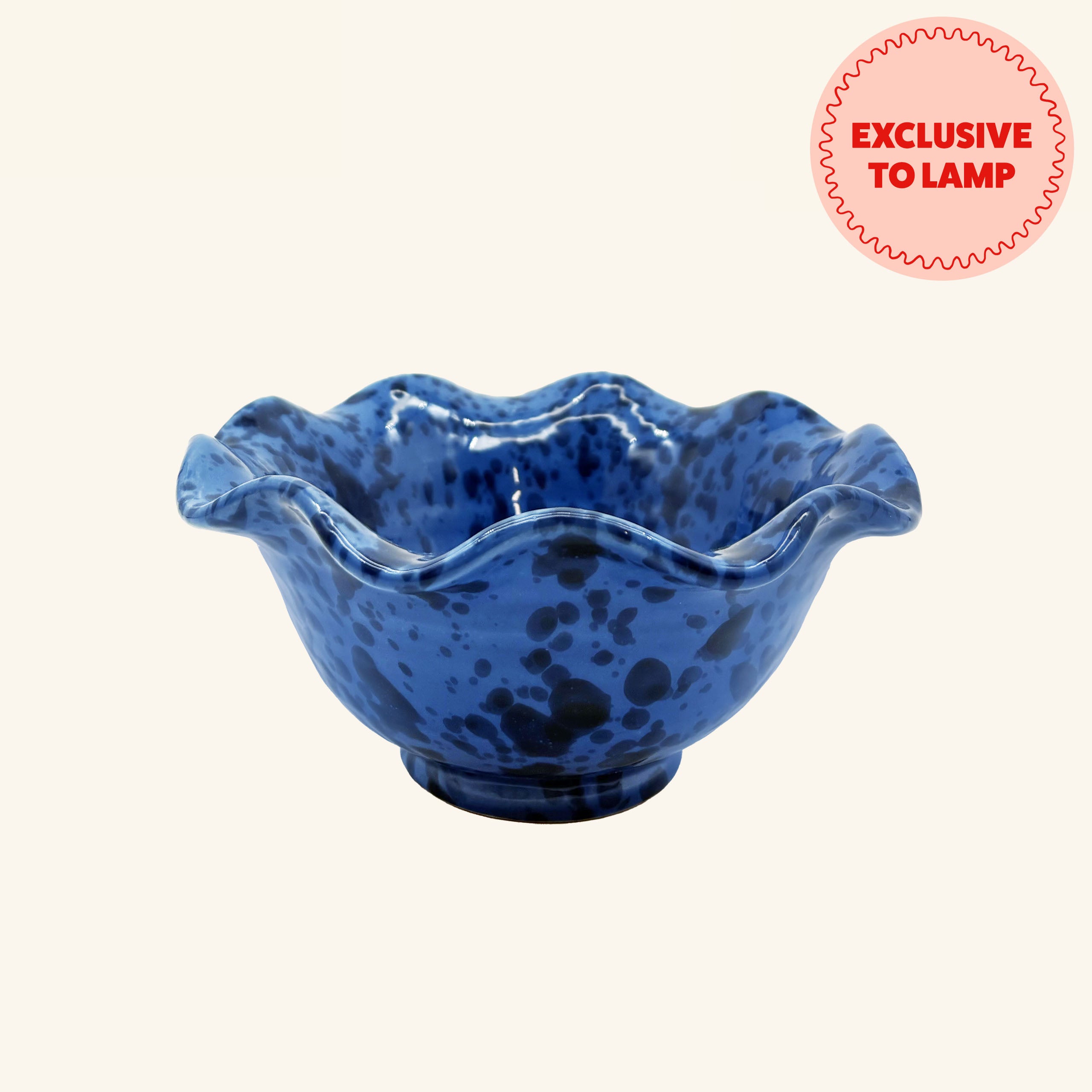 Small Wavy Splatterware Bowl