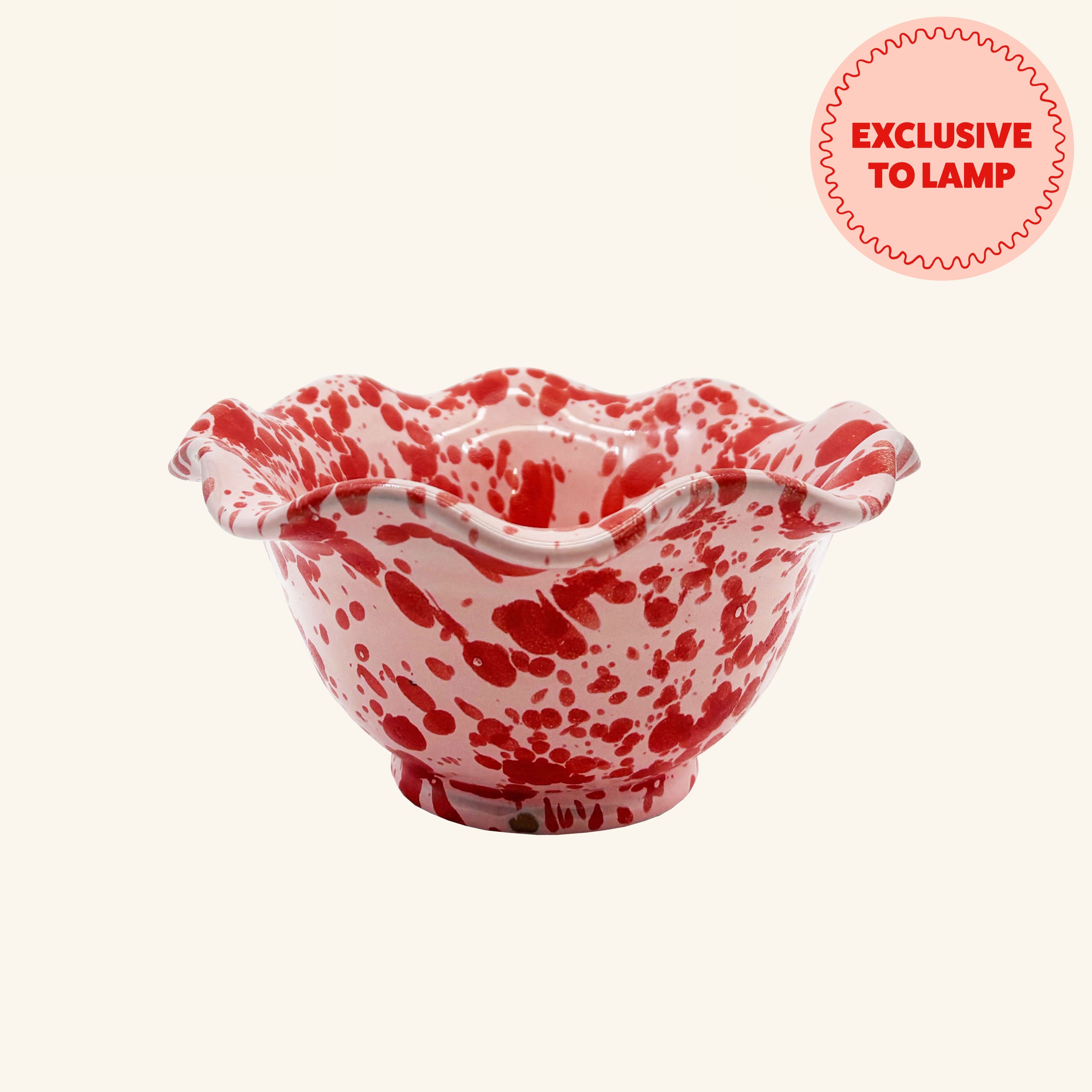 Small Wavy Splatterware Bowl