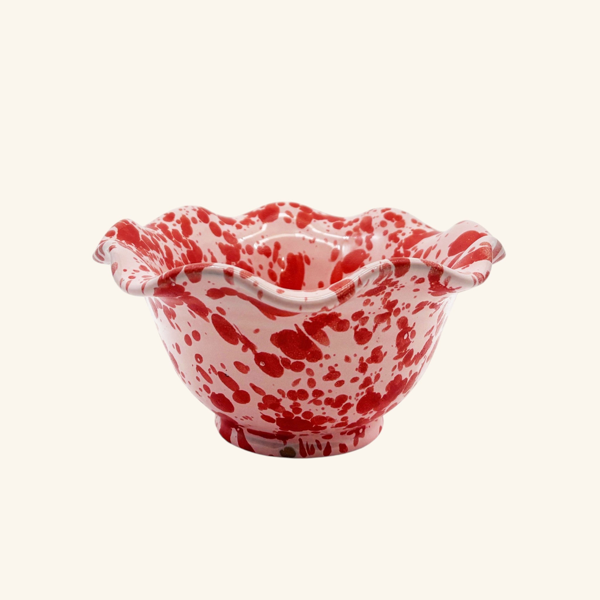 Small Wavy Splatterware Bowl