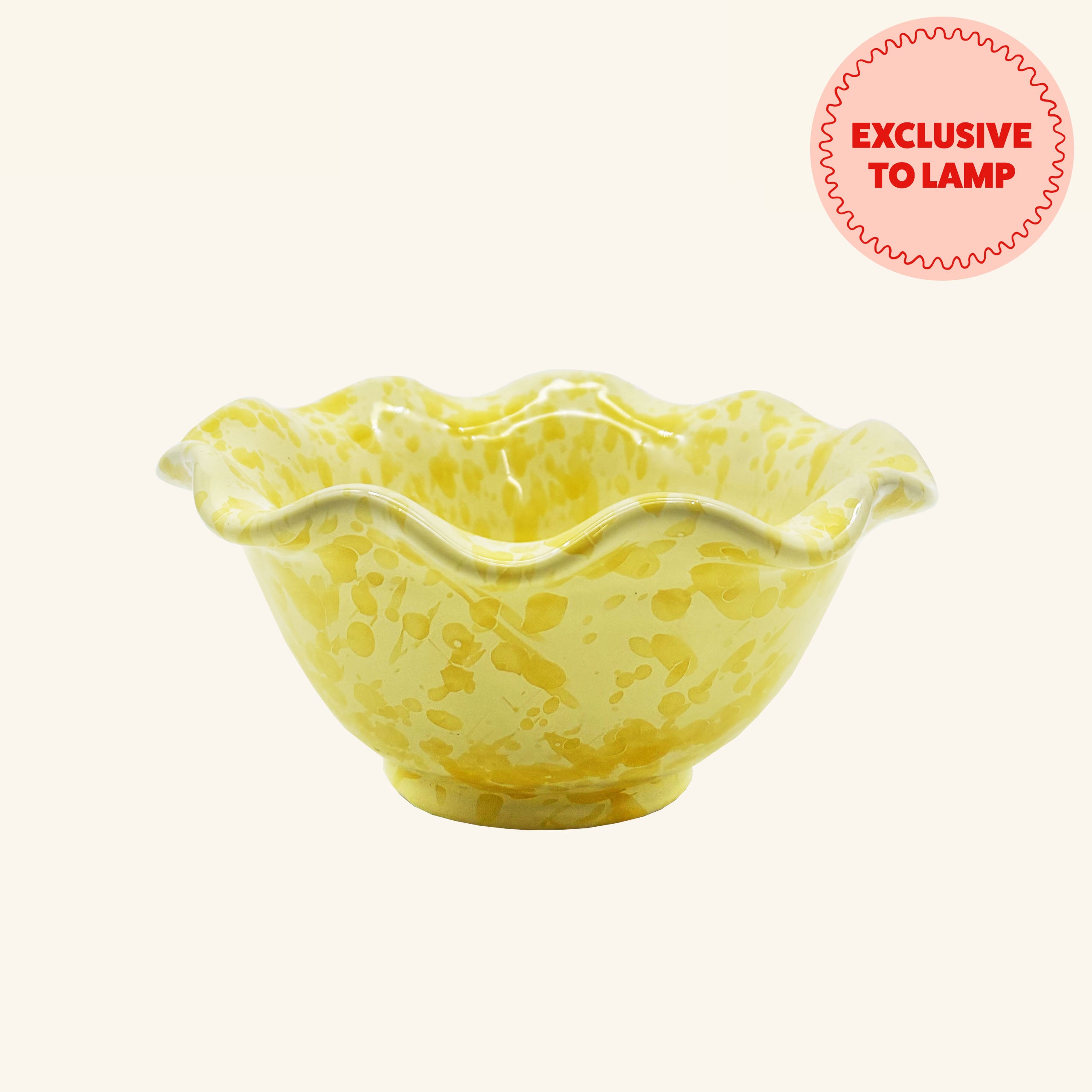 Small Wavy Splatterware Bowl