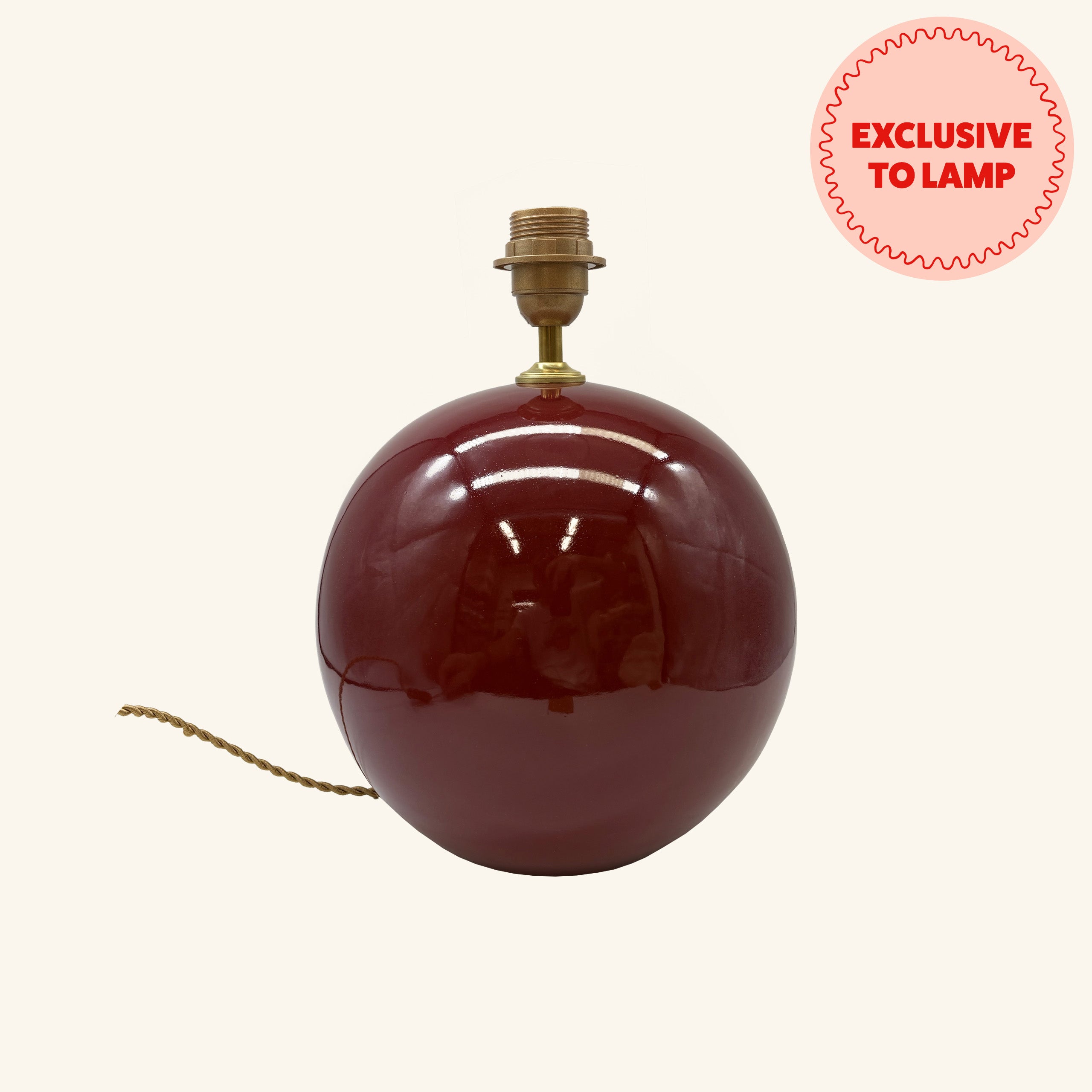 Ceramic Sphere Lamp Base