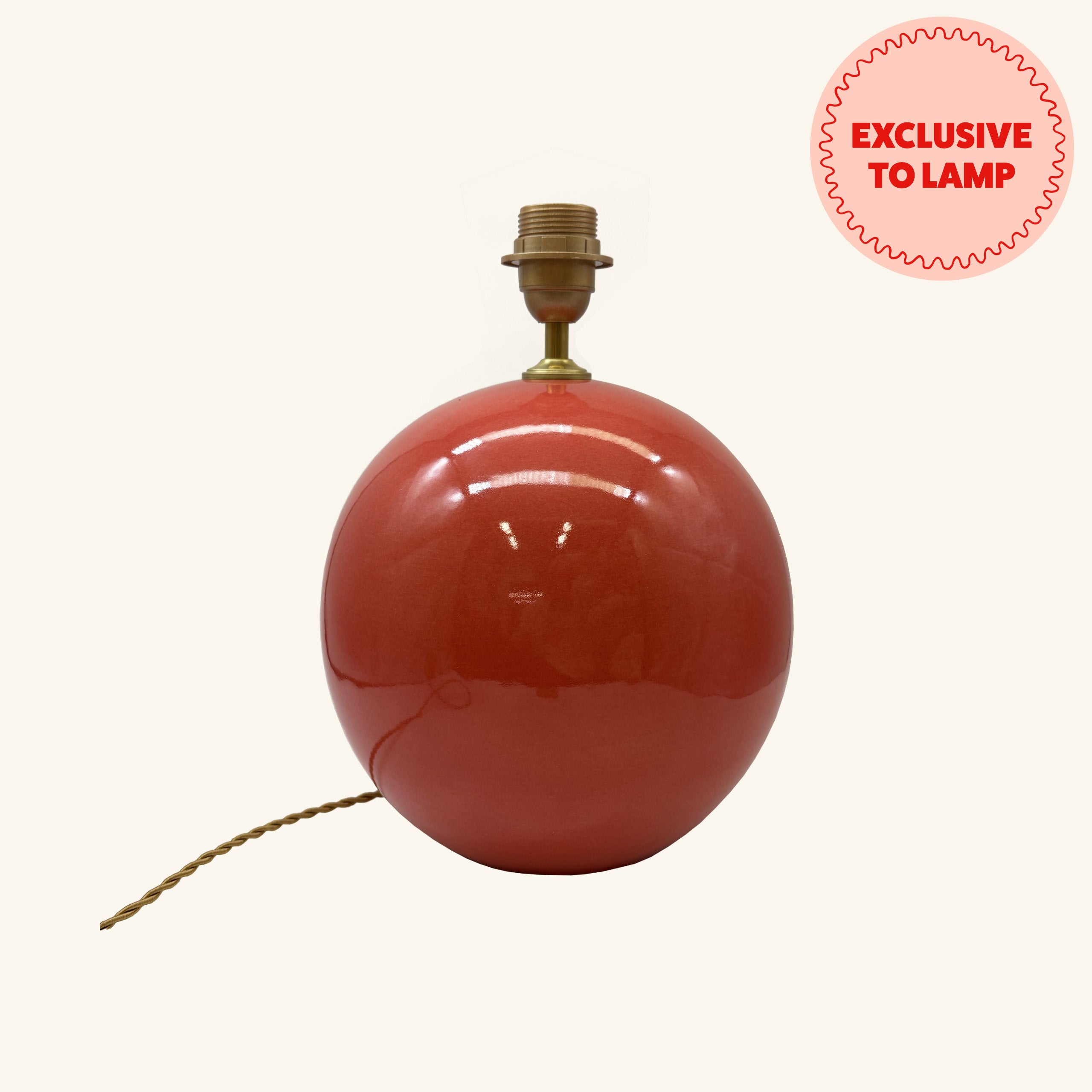 Ceramic Sphere Lamp Base