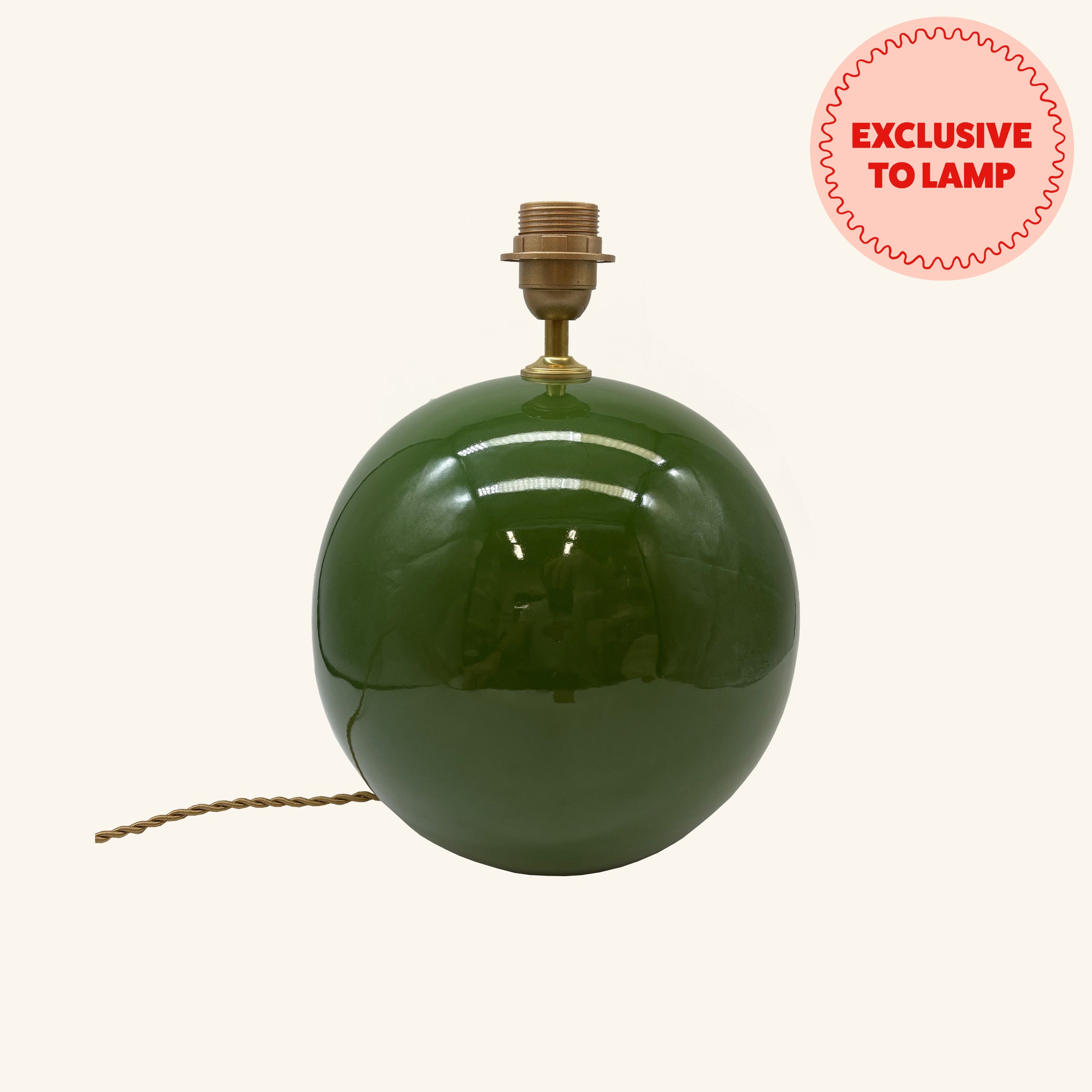 Ceramic Sphere Lamp Base