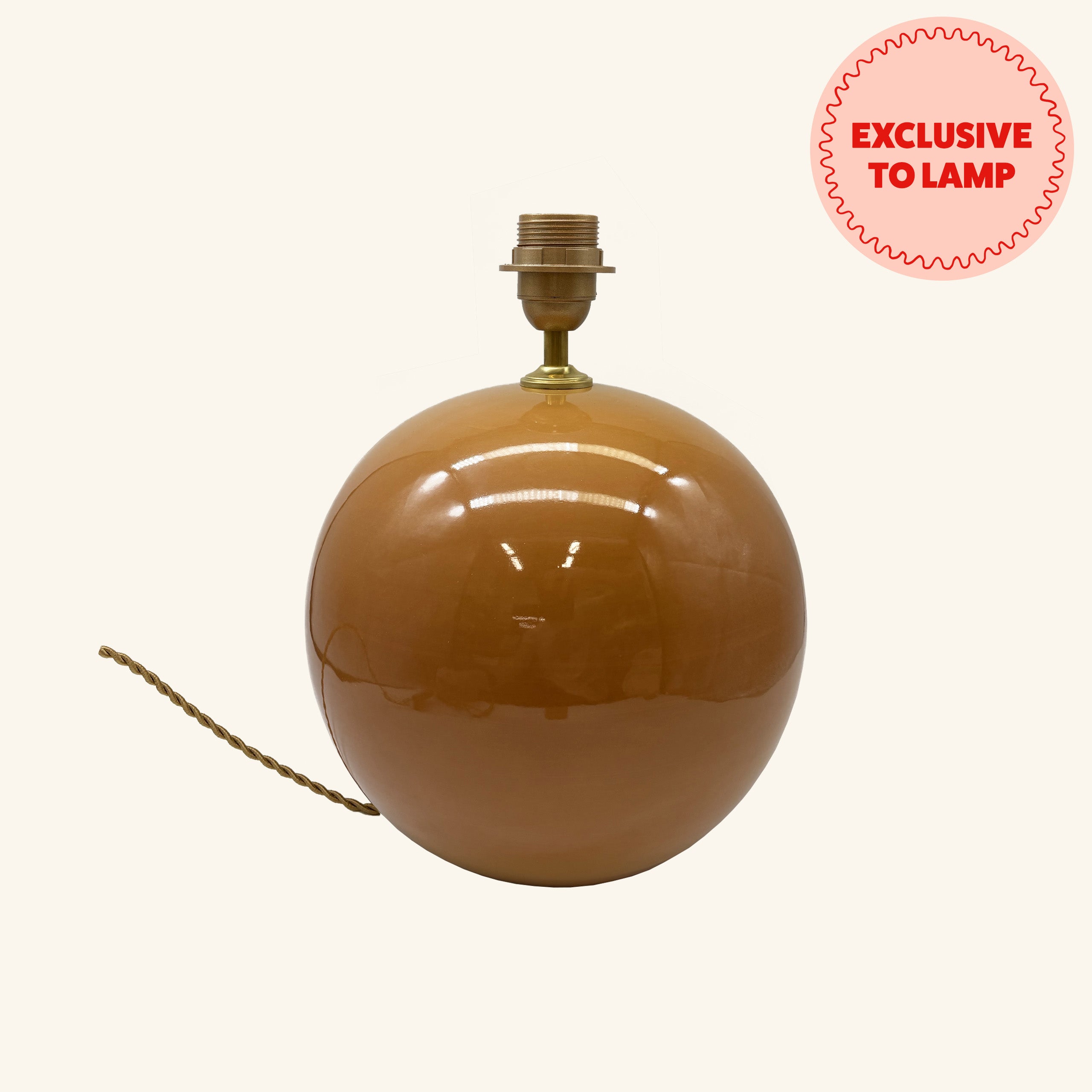 Ceramic Sphere Lamp Base