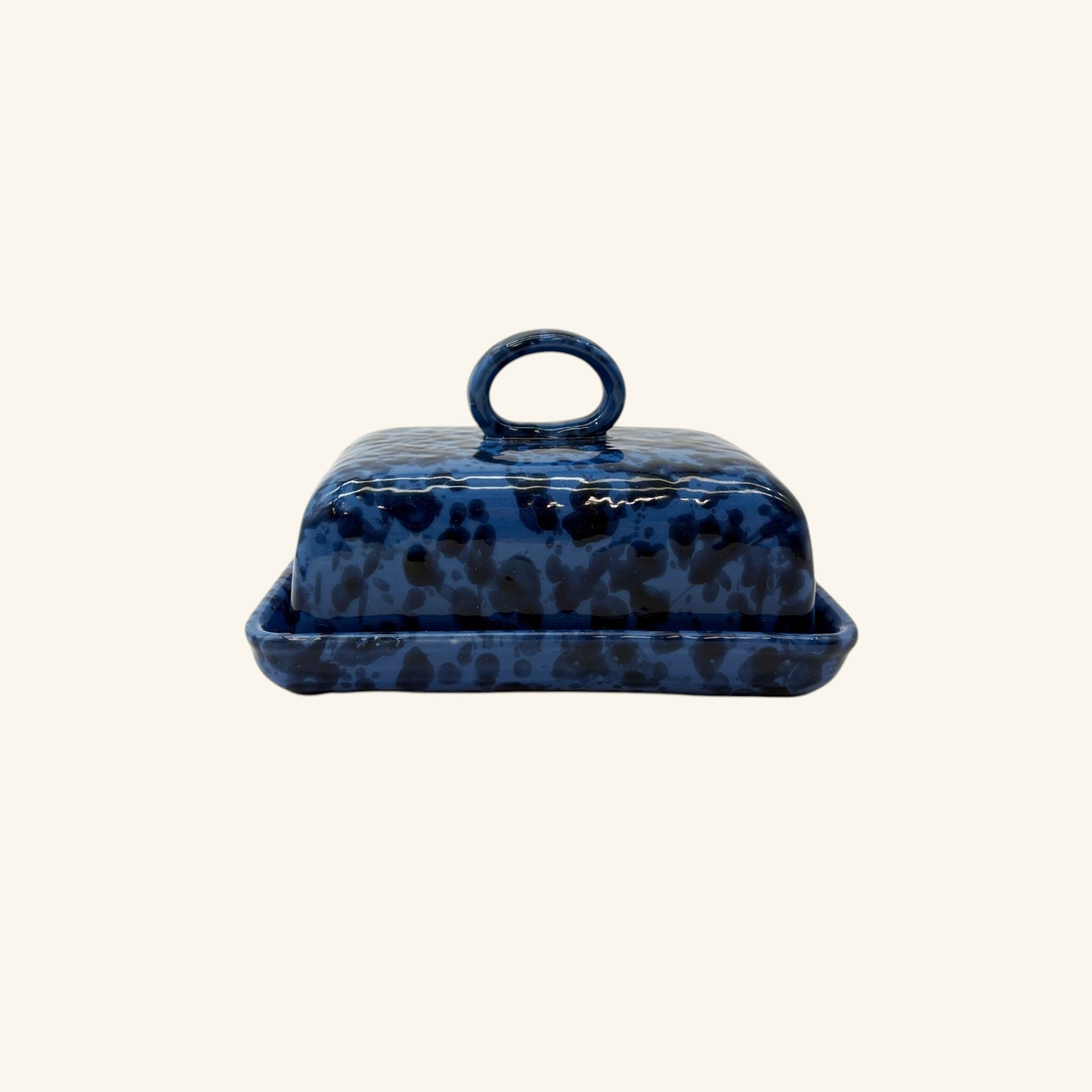 Splatterware Butter Dish