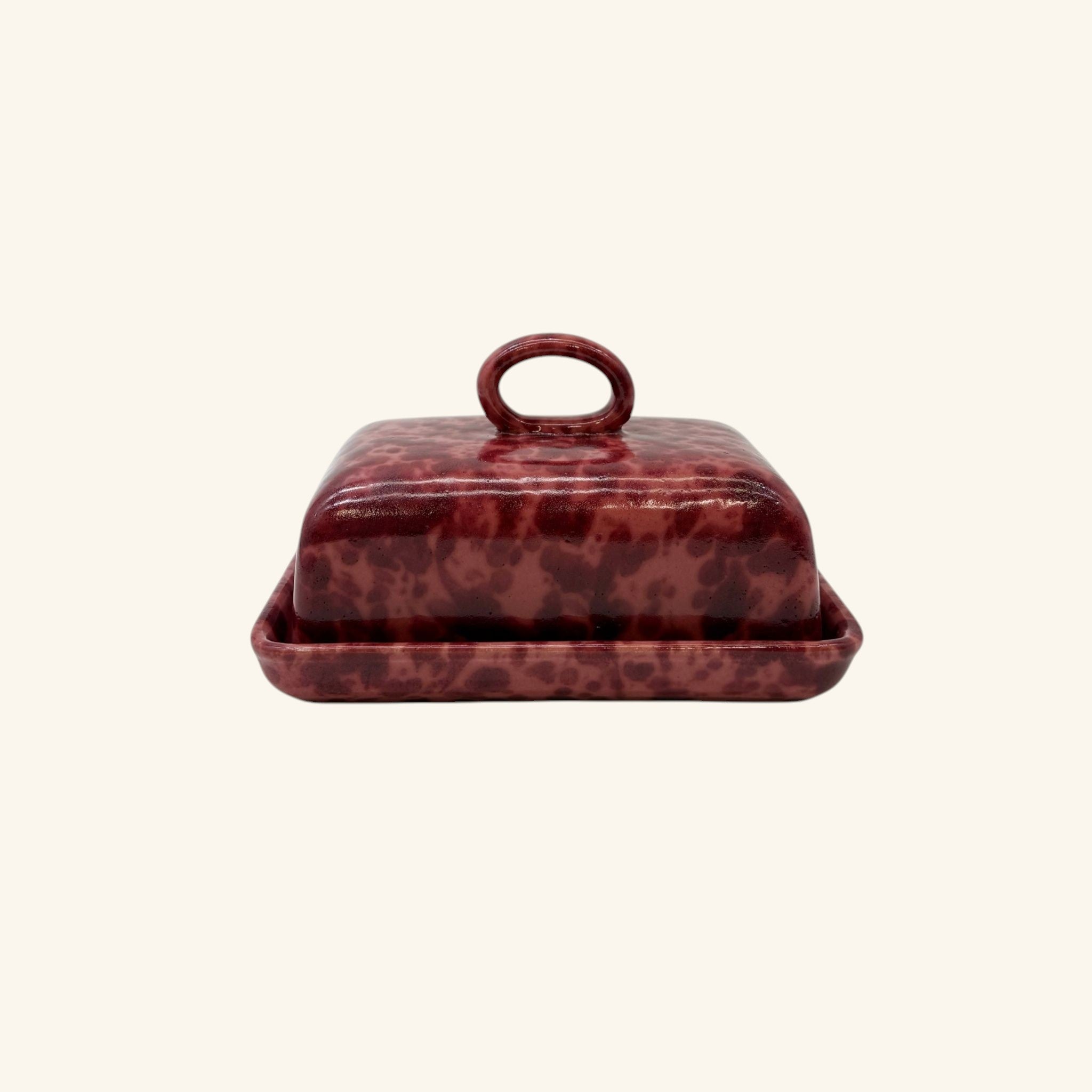 Splatterware Butter Dish