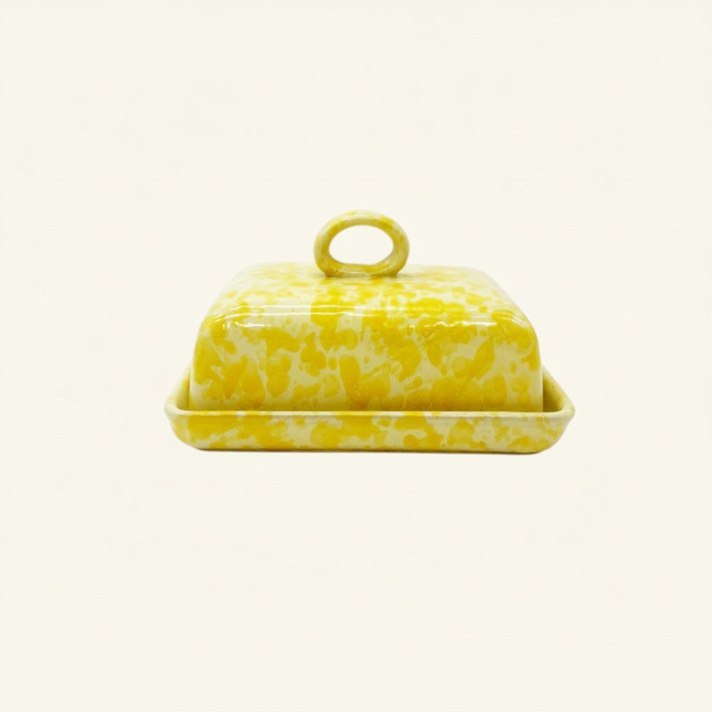 Splatterware Butter Dish