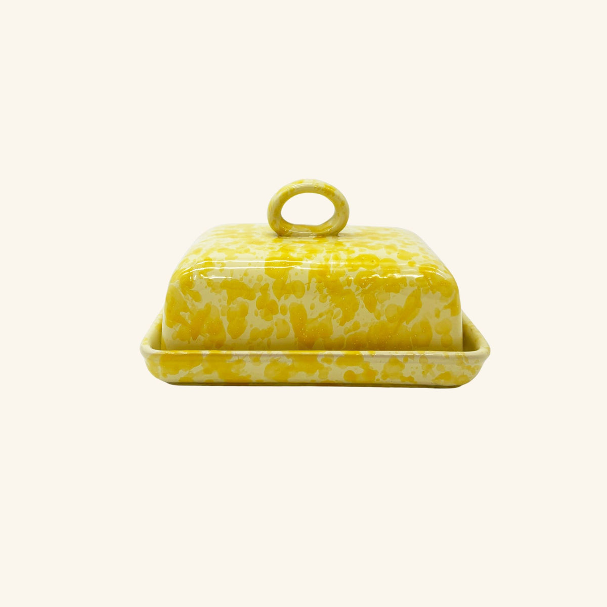 Splatterware Butter Dish