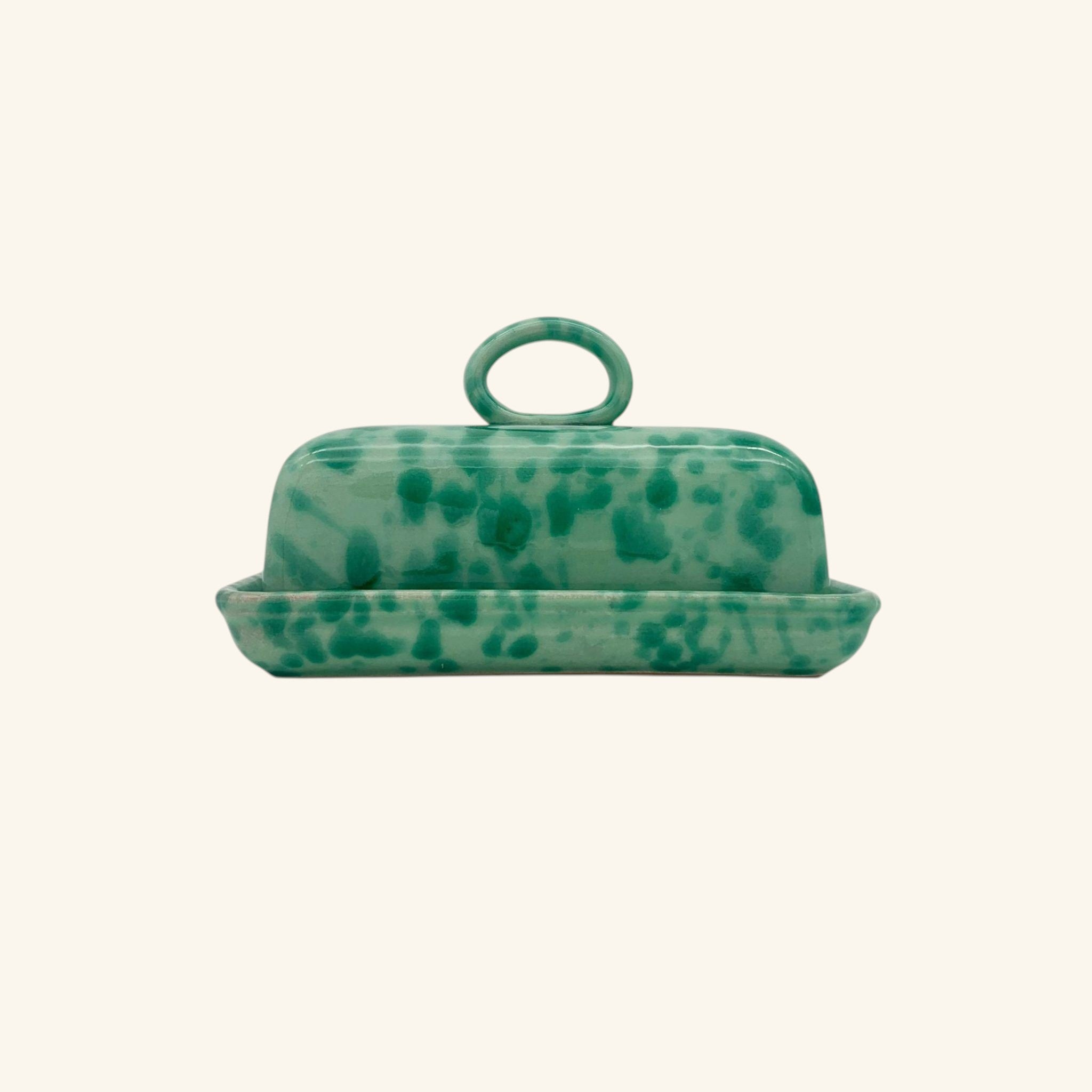 Splatterware Butter Dish
