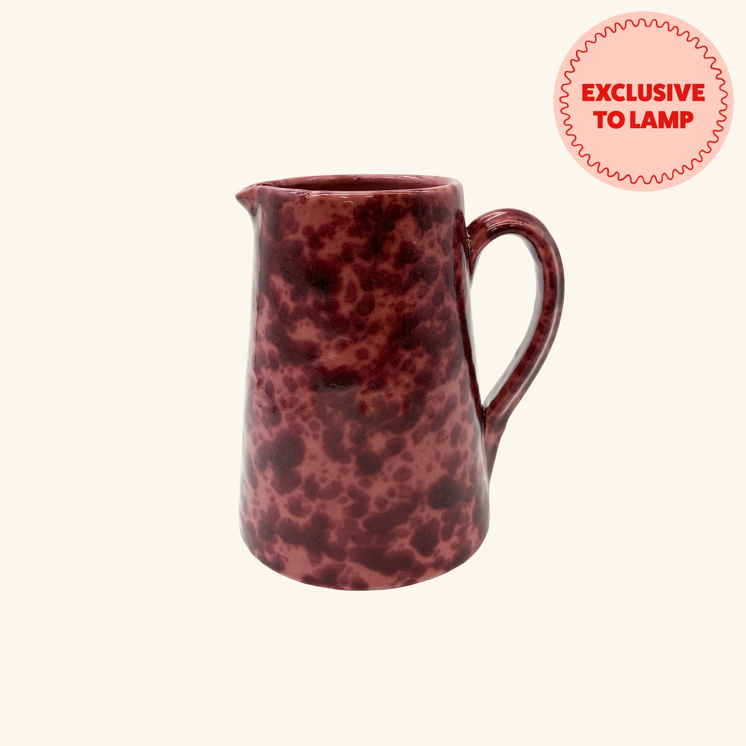 Splatterware Jug LAMP LDN