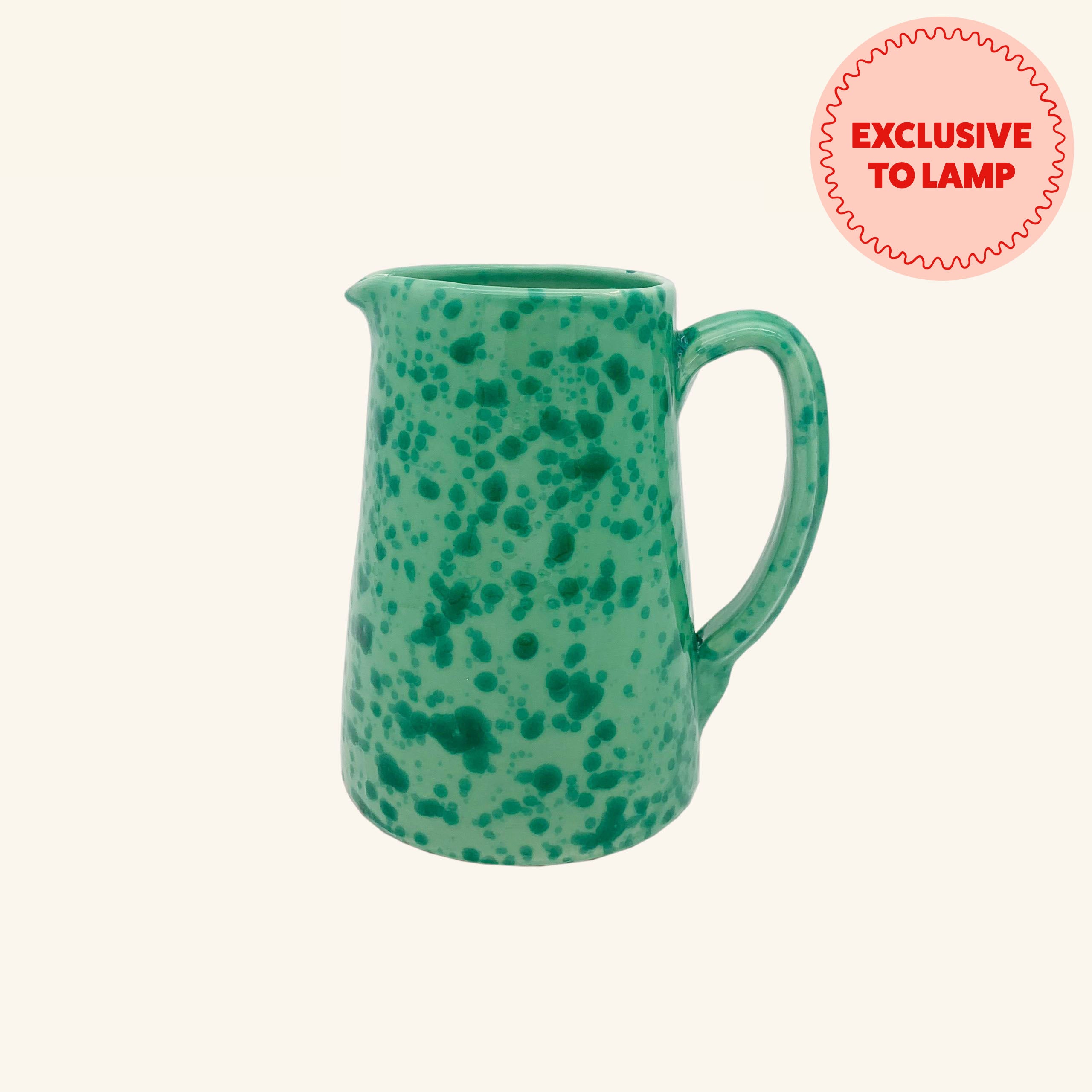 Splatterware Jug LAMP LDN