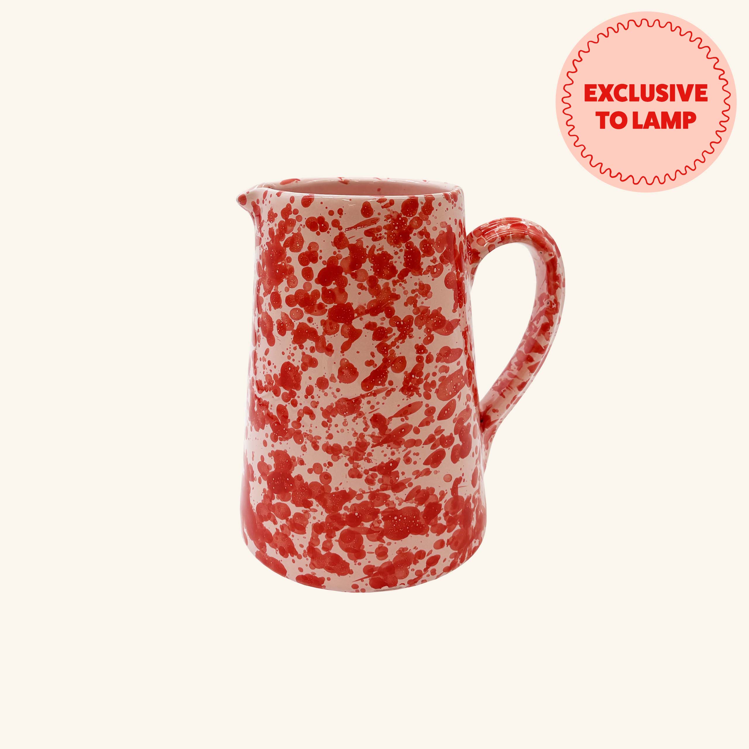 Splatterware Jug LAMP LDN
