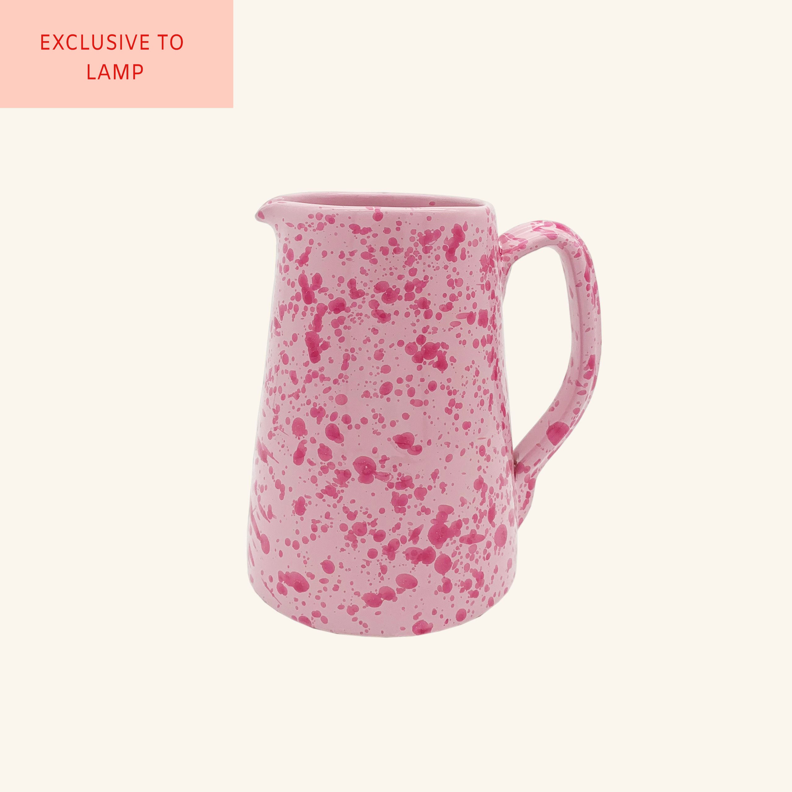 Splatterware Jug LAMP LDN