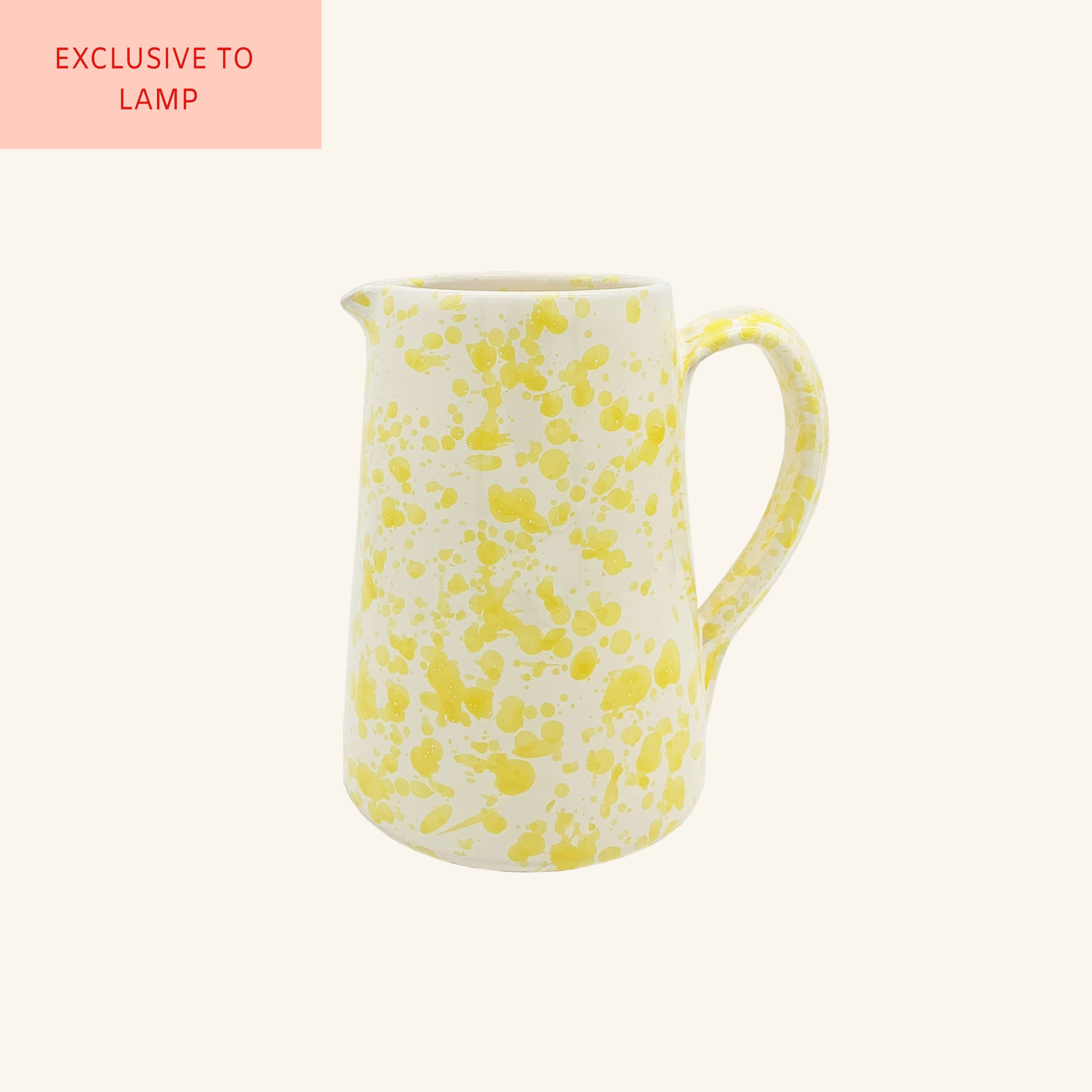 Splatterware Jug LAMP LDN