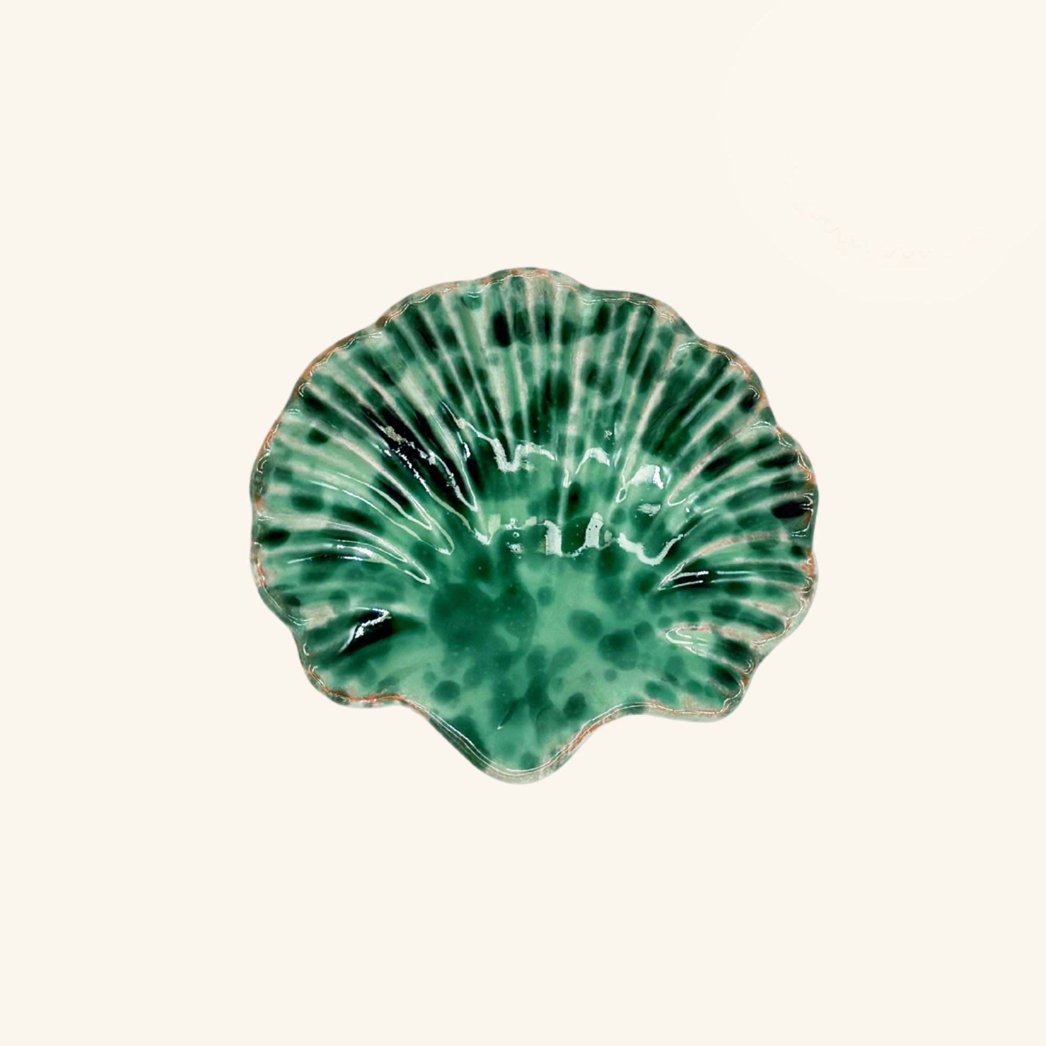 Splatterware Shell Dish