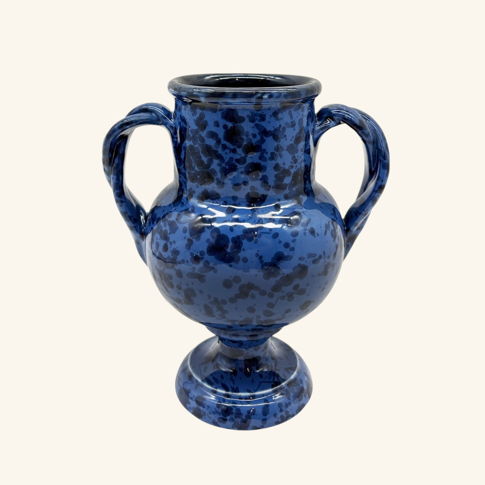 Splatterware Two Handle Vase