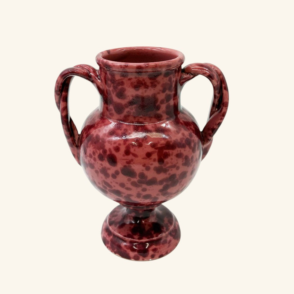 Splatterware Two Handle Vase