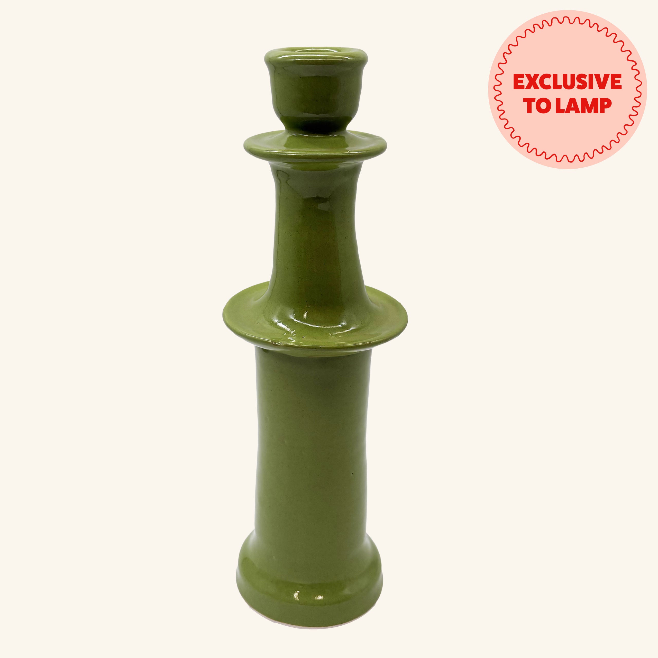 Tall Ceramic Candlestick