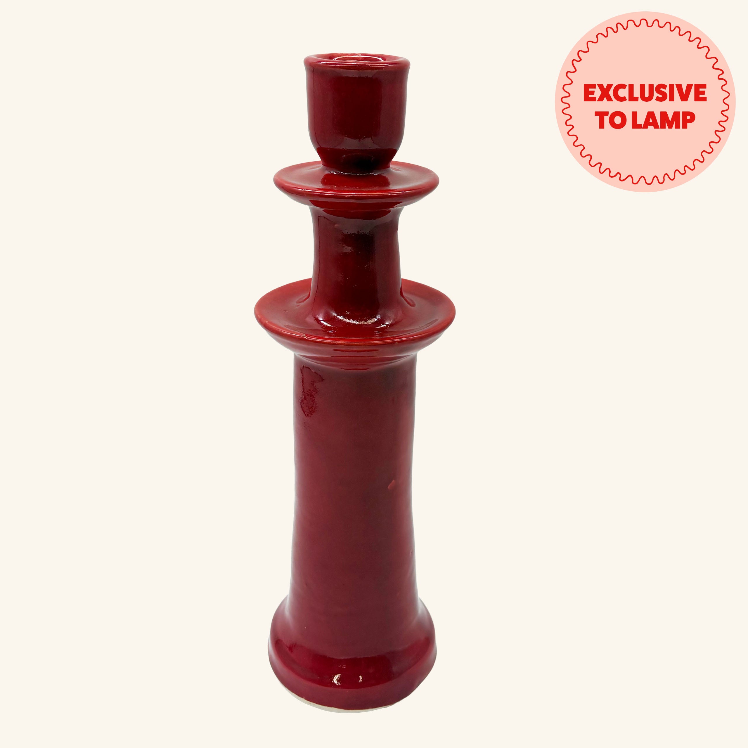 Tall Ceramic Candlestick