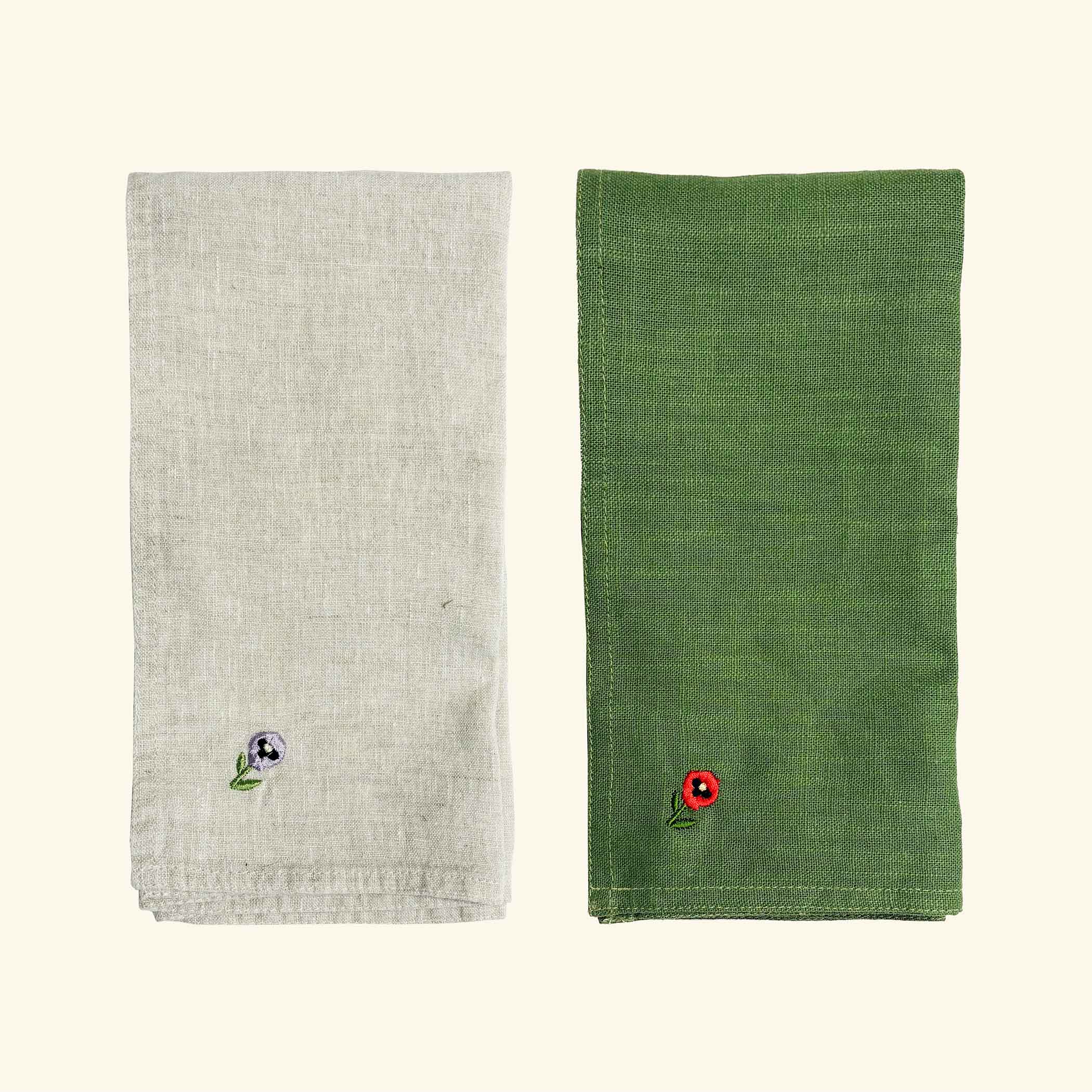 Winter Pansy Napkins Set of 4