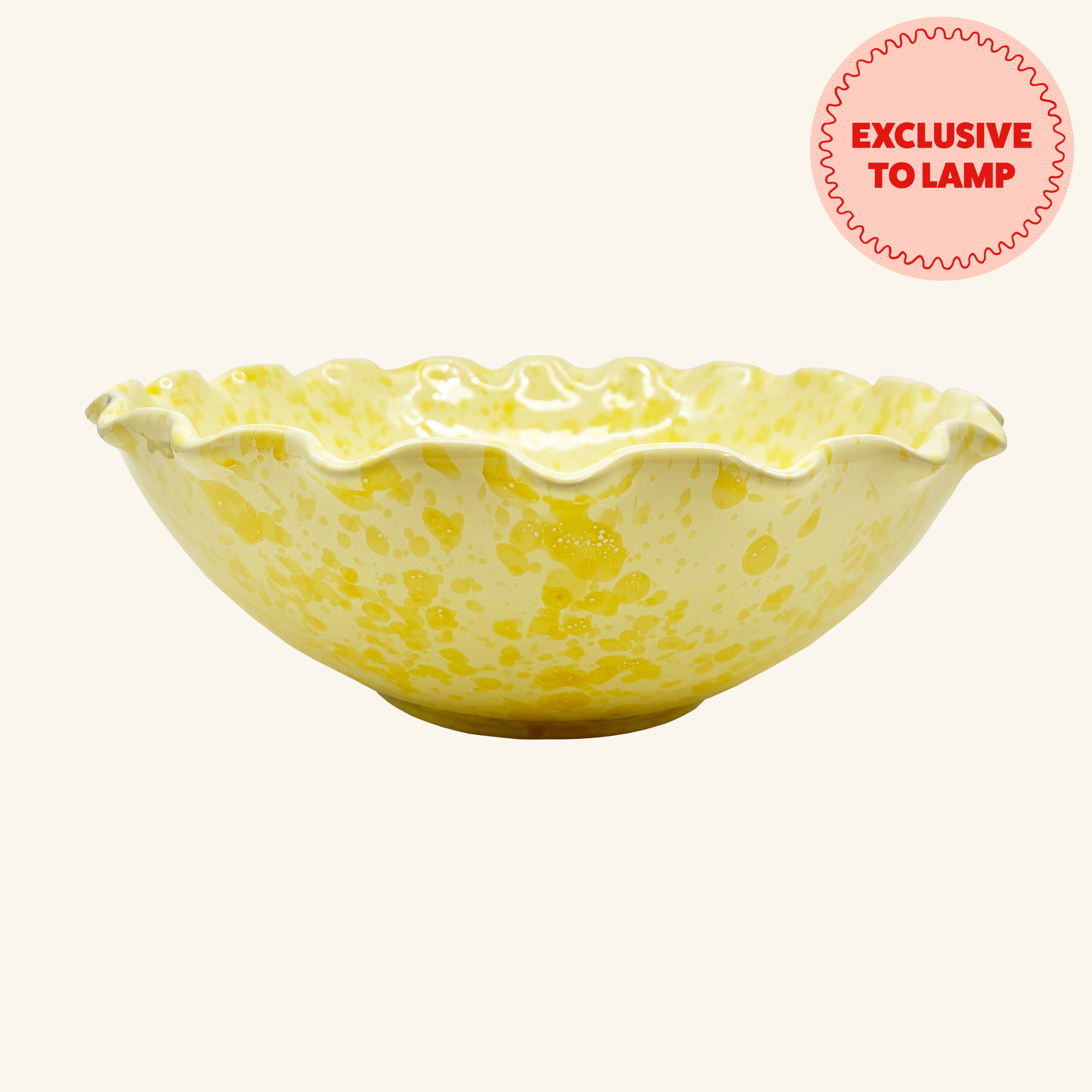 Large Splatterware Wavy Bowl LAMP LDN