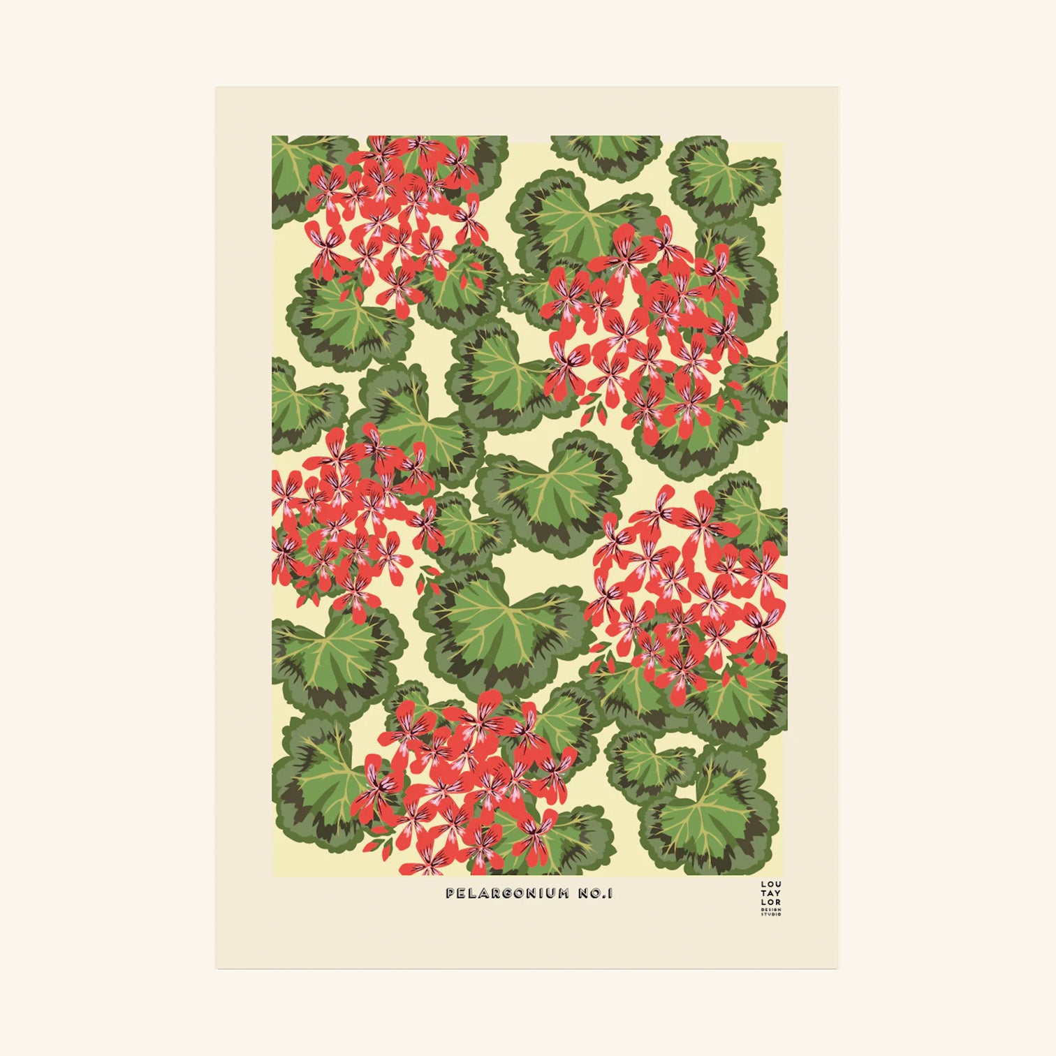 Pelargonium No. 1 Print Lou Taylor Design Studio