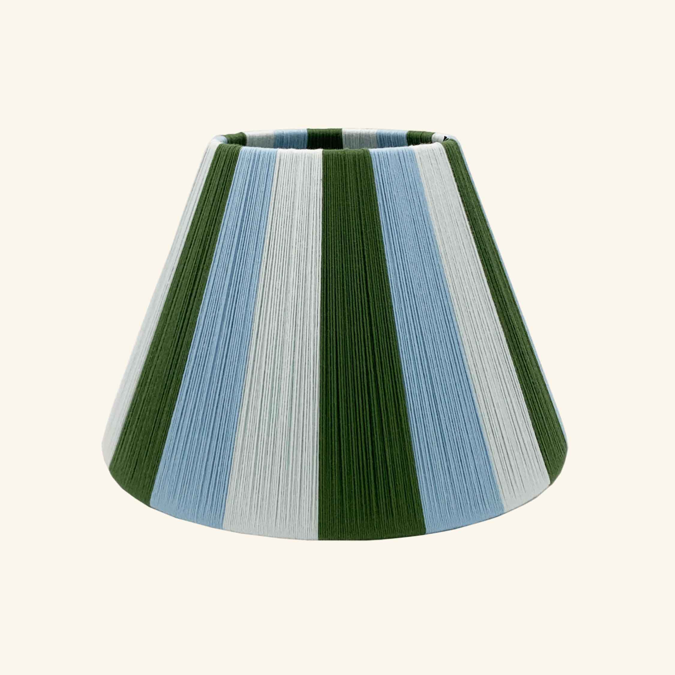 Small Empire Lampshade 25cm – Percy, Cornflower & Fog Loving String