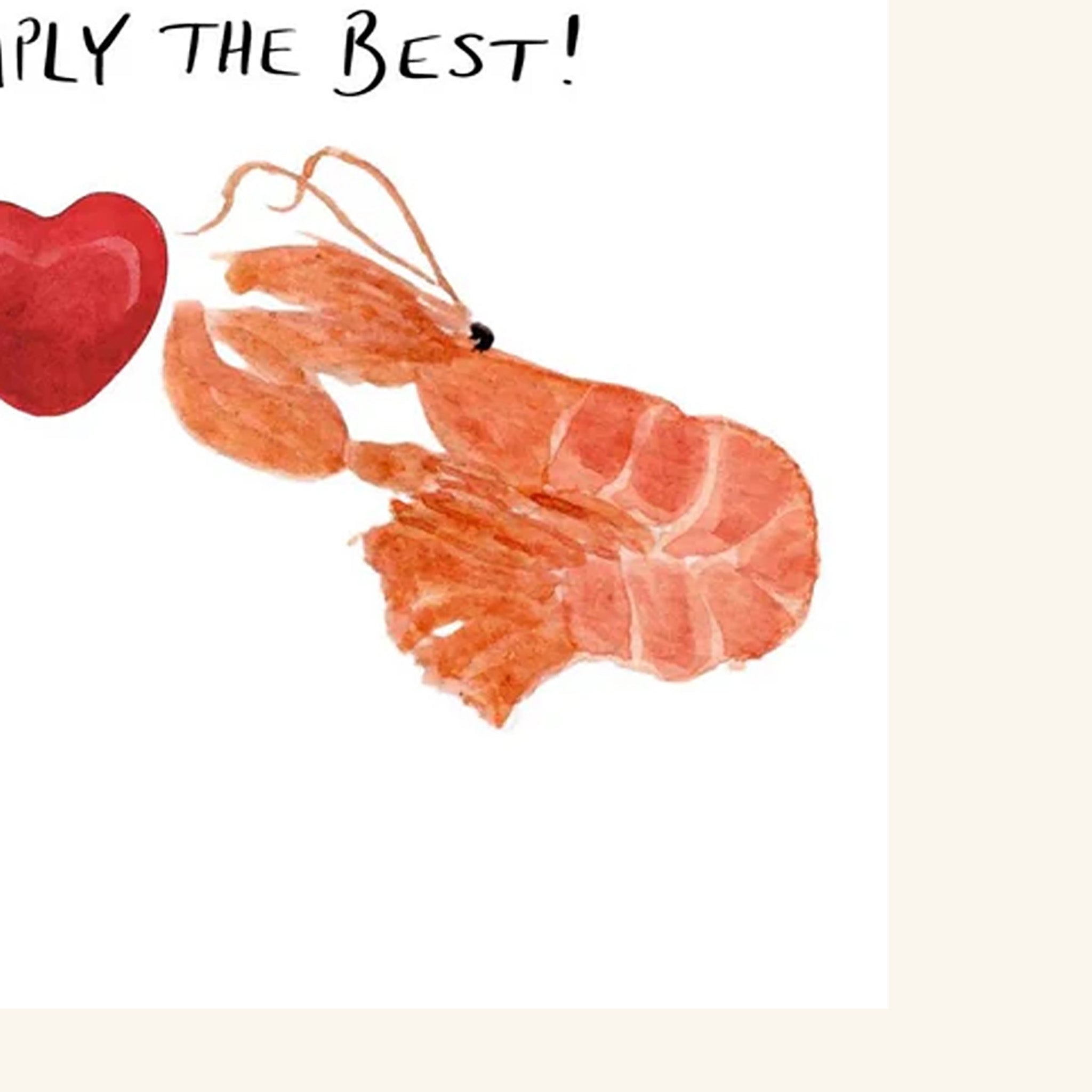 LOVE Card: Shrimply The Best Mimi Dickson