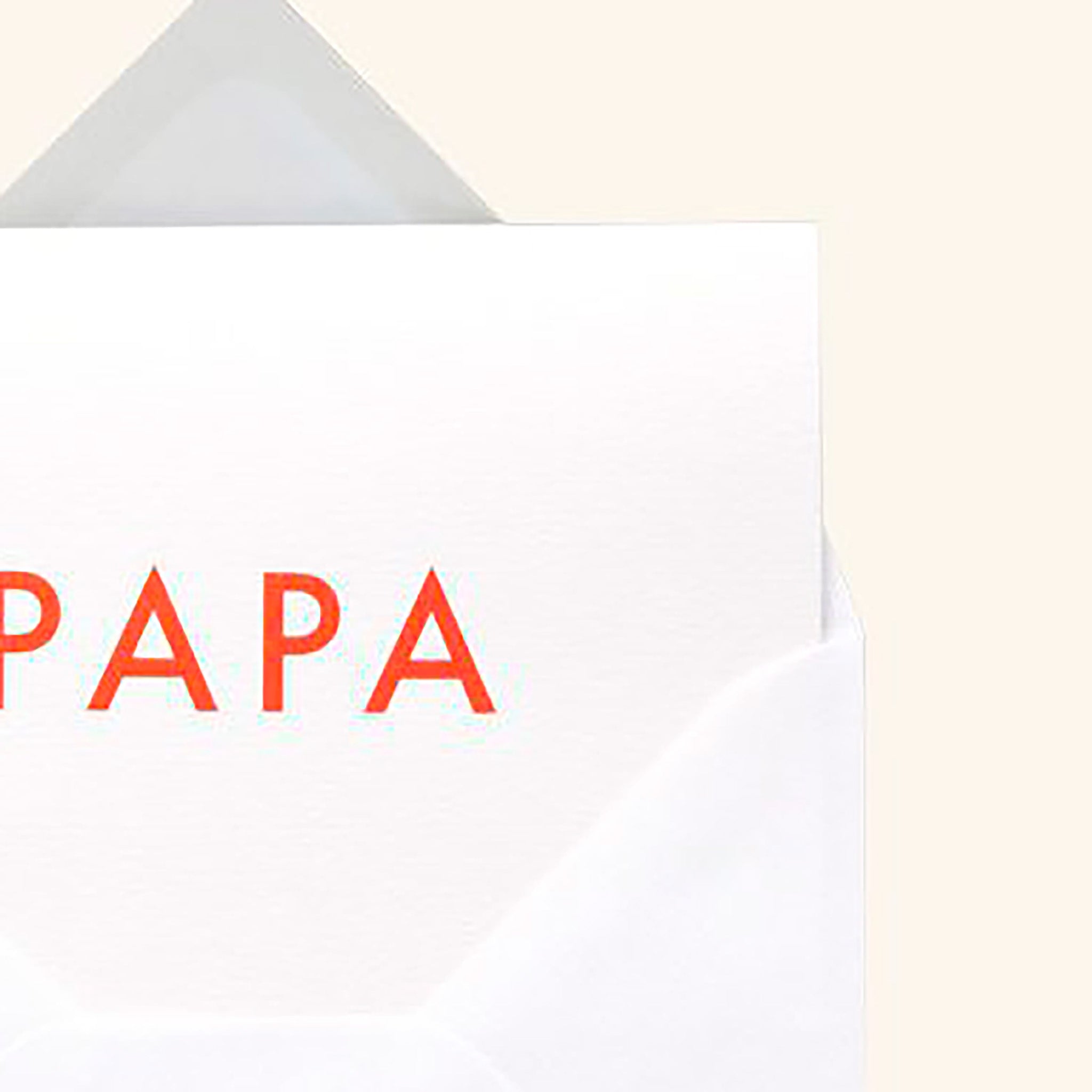 Foil Blocked Papa Card Ola