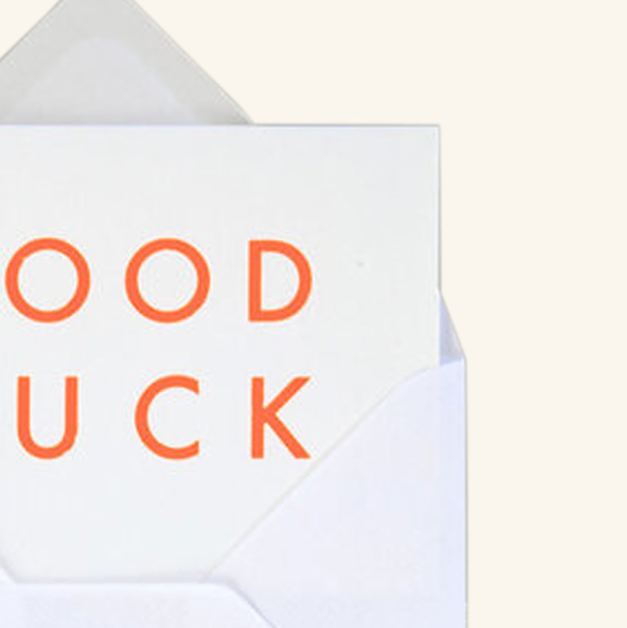 Foil Blocked Good Luck Card