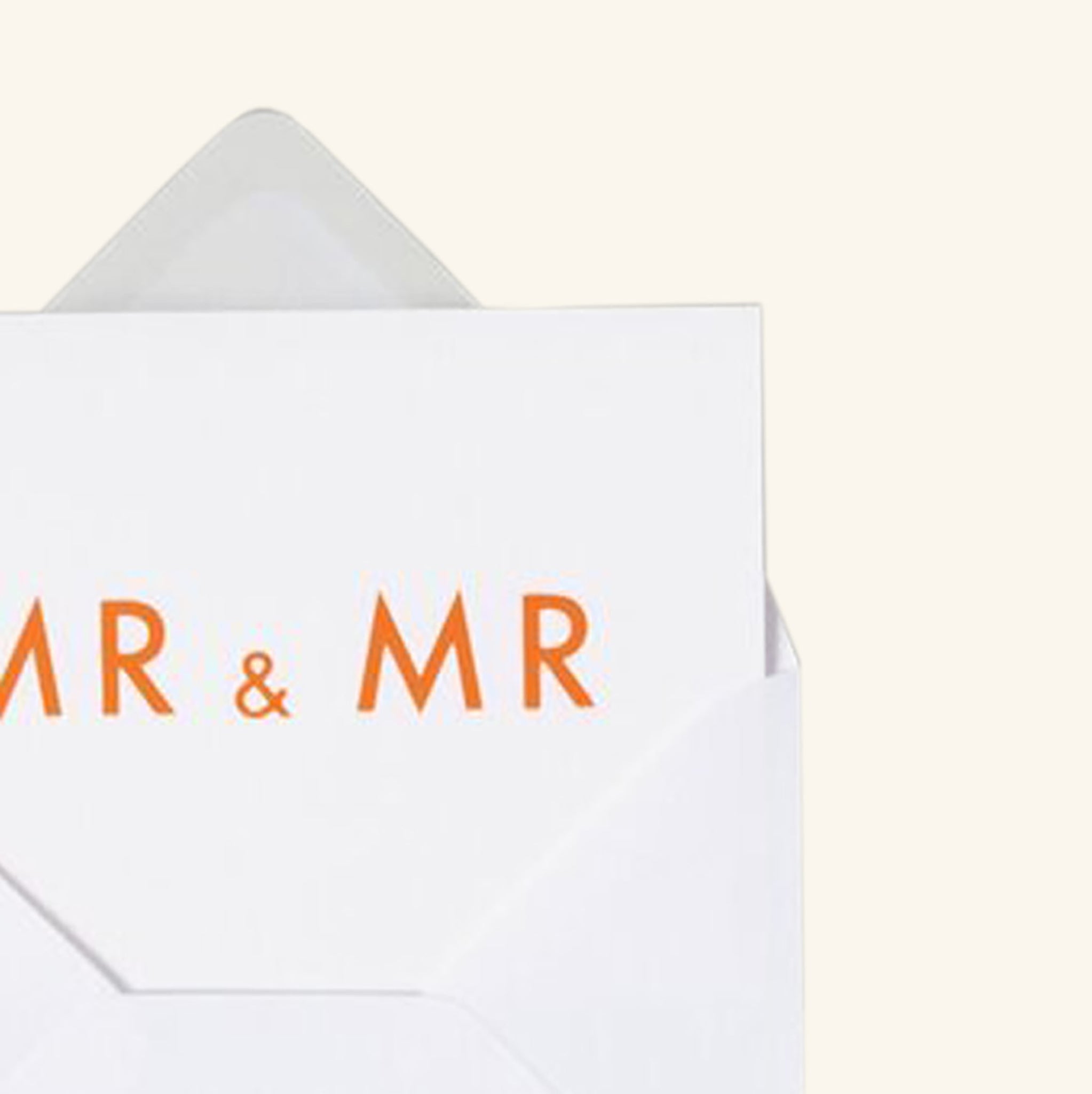 Foil Blocked Mr & Mr Card