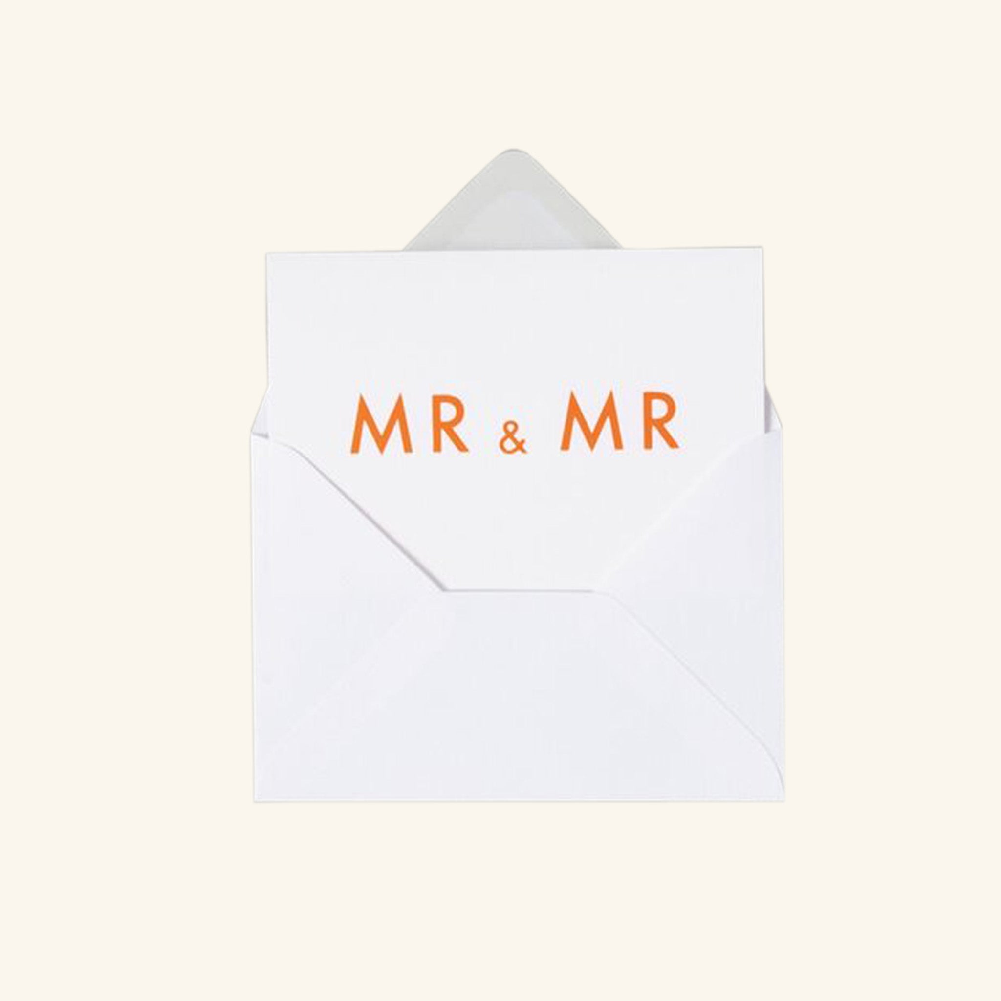 Foil Blocked Mr & Mr Card