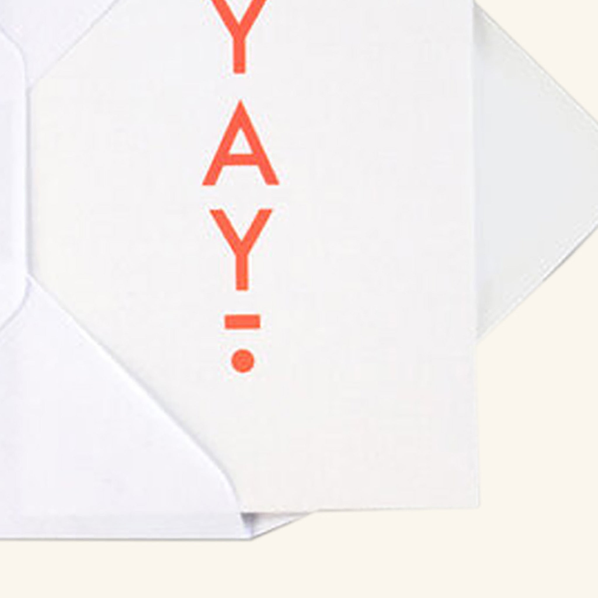 Foil Blocked Yay Card