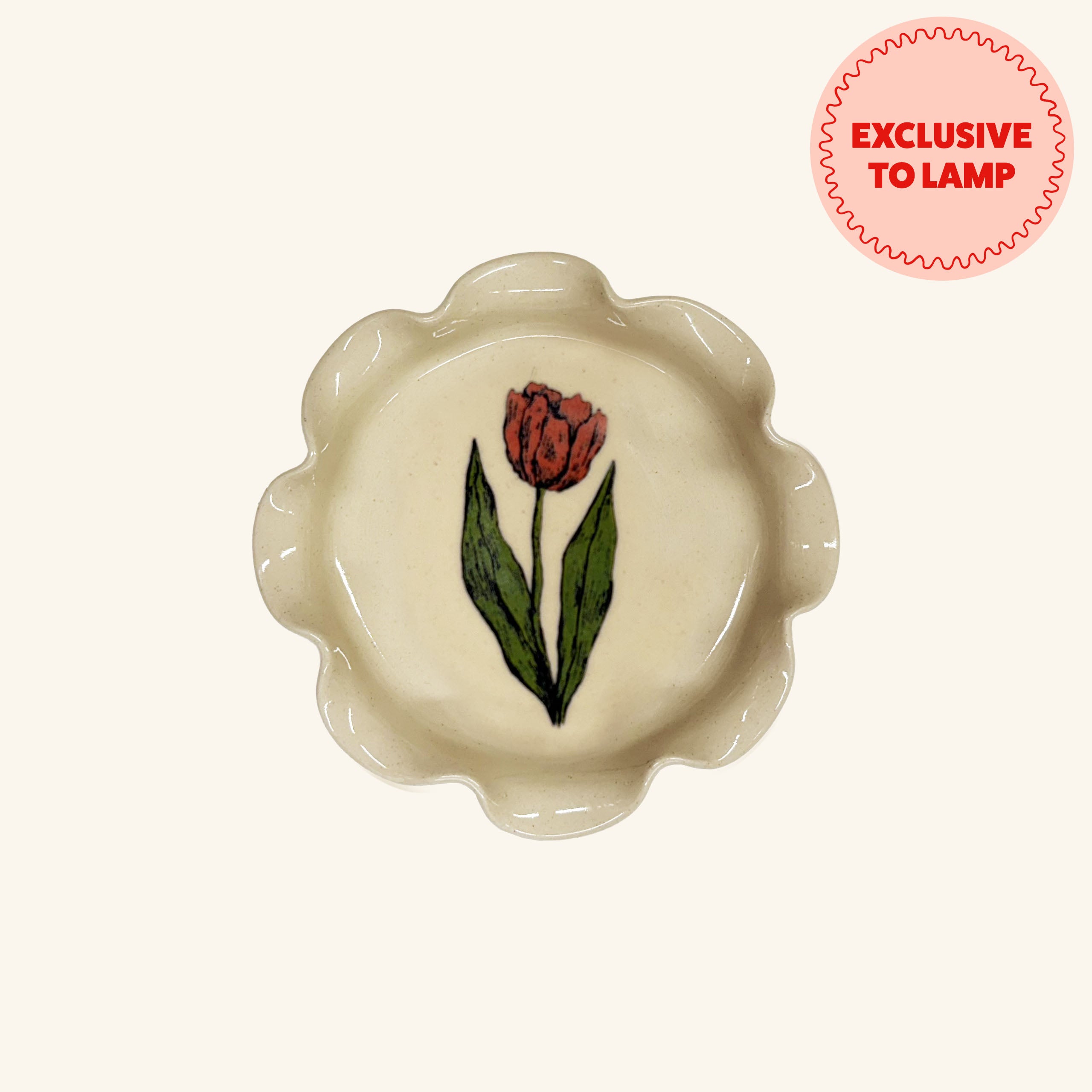 Frilly Tulip Trinket Dish