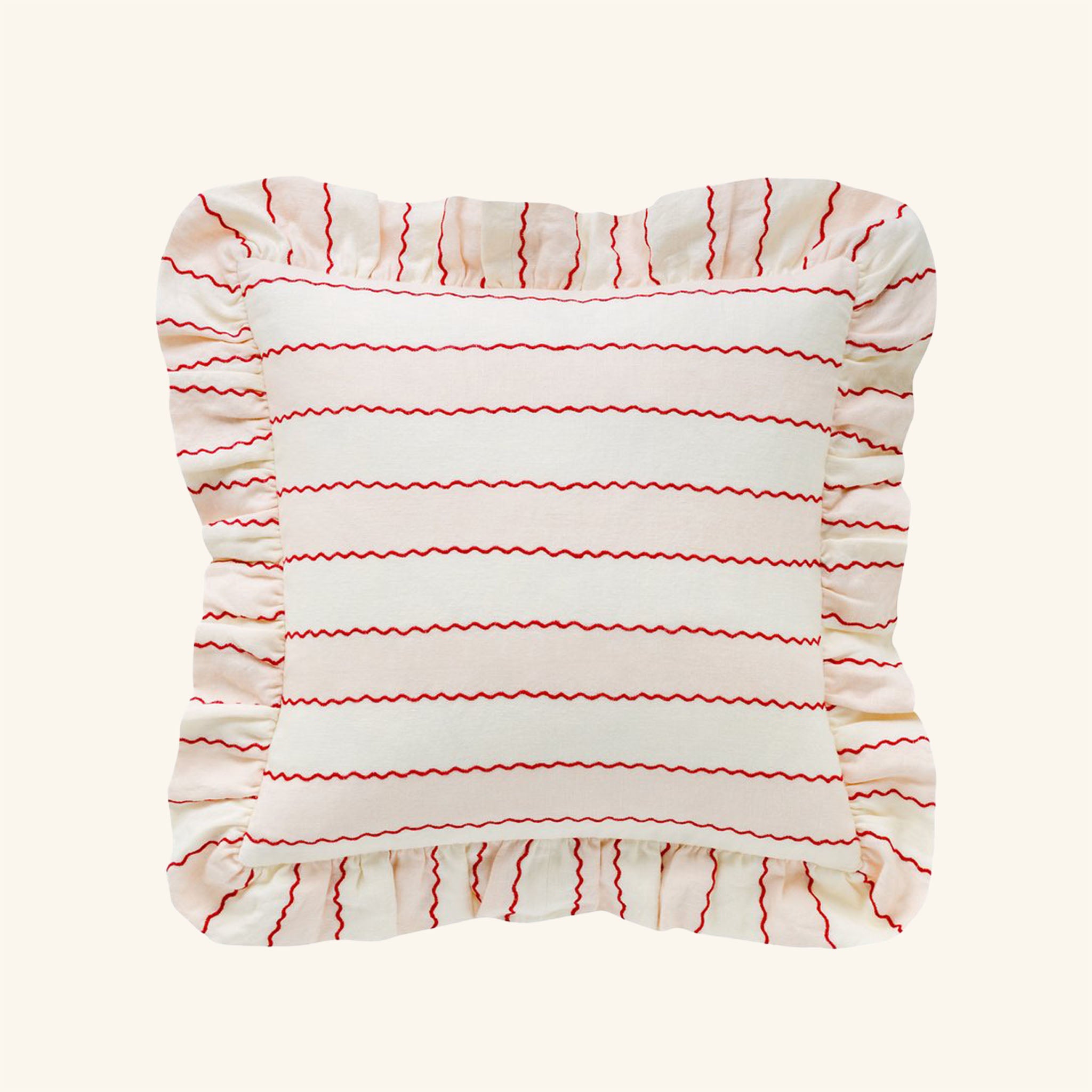 Marionette Stripe Embroidered Cushion