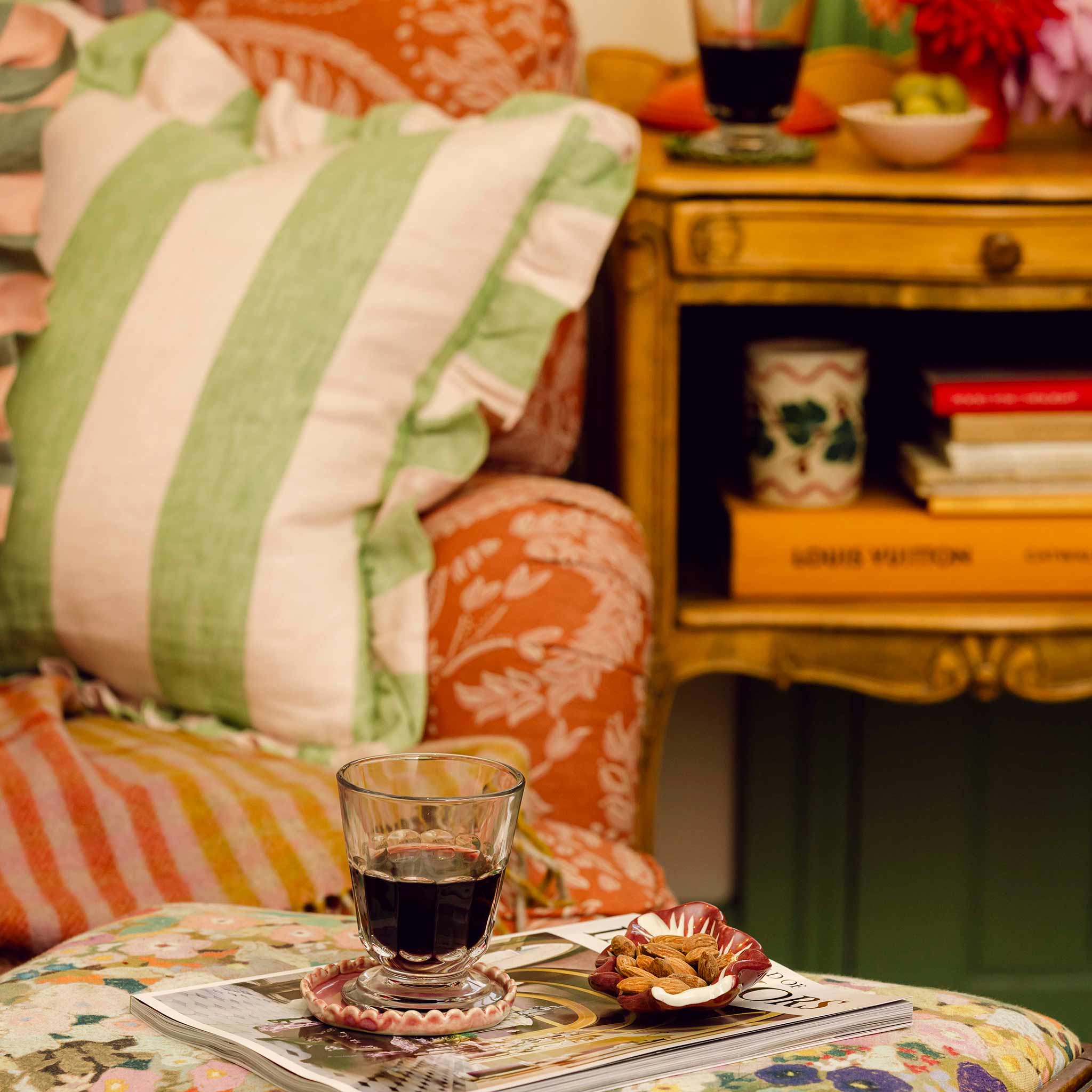 Sirkus Stripe Frill Cushion Projektityyny