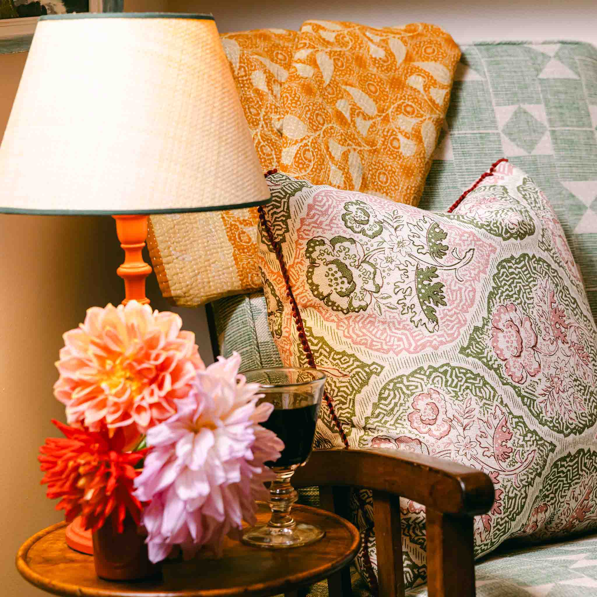 Soldanelle Linen Cushion