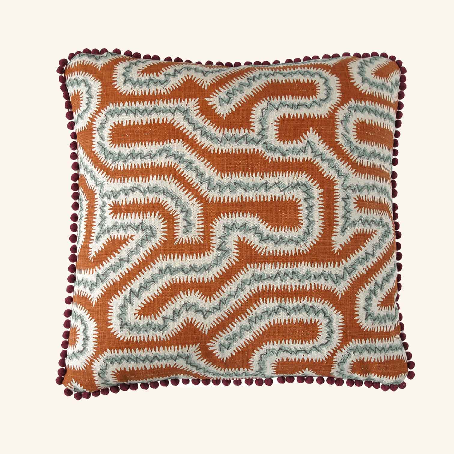Moorish Maze Linen Cushion
