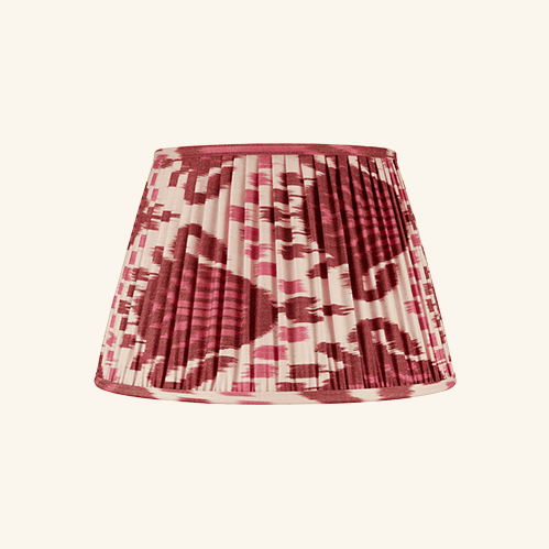 Ikat Lampshade – Burgundy & Magenta